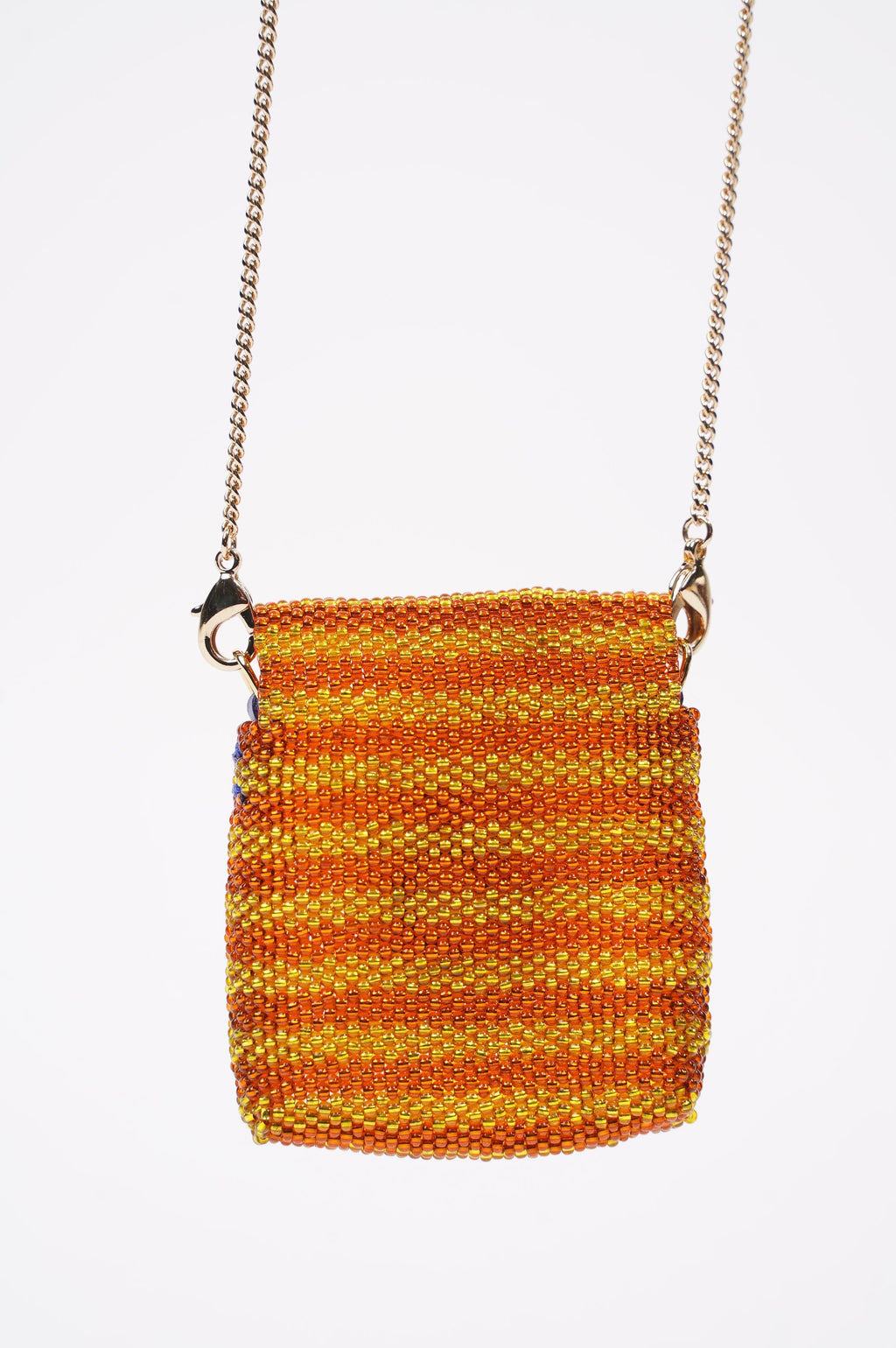 Fendi Womens Pico Baguette Charm Beads Orange / Yellow