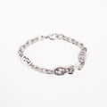 Gucci Mens Interlocking G Bracelet Silver