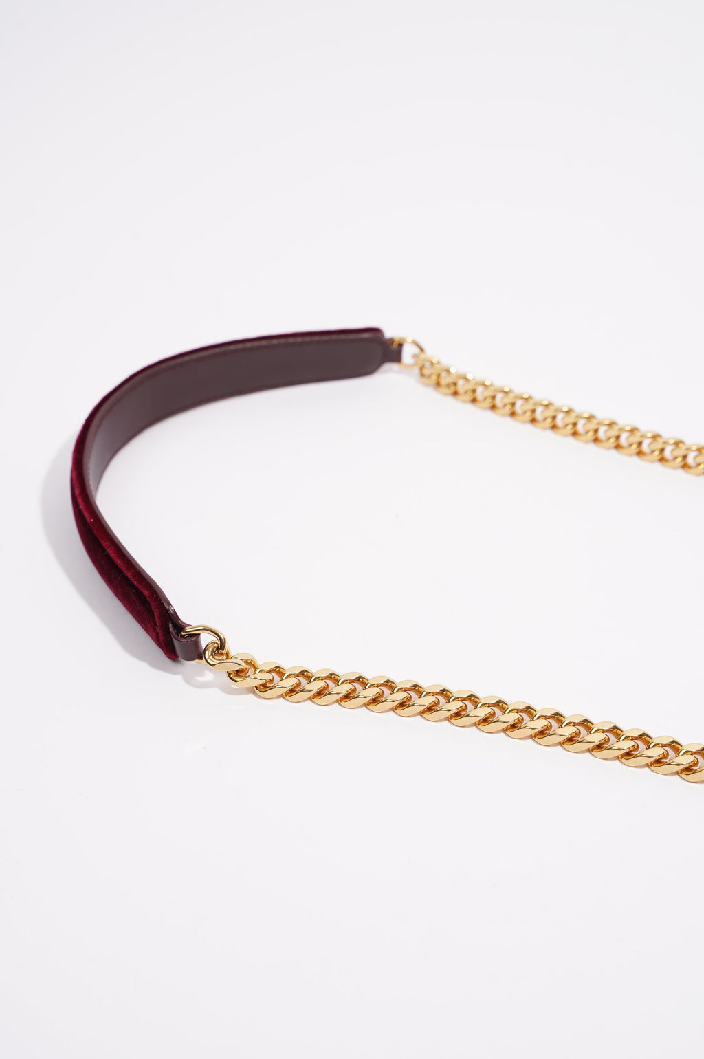 Saint Laurent Womens Vicky Burgundy Velvet Small