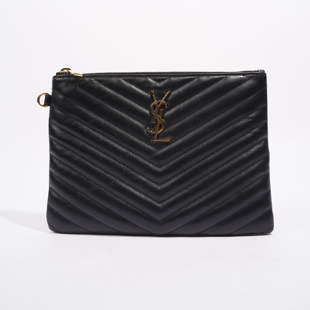 Saint Laurent Womens Pouch Black Small