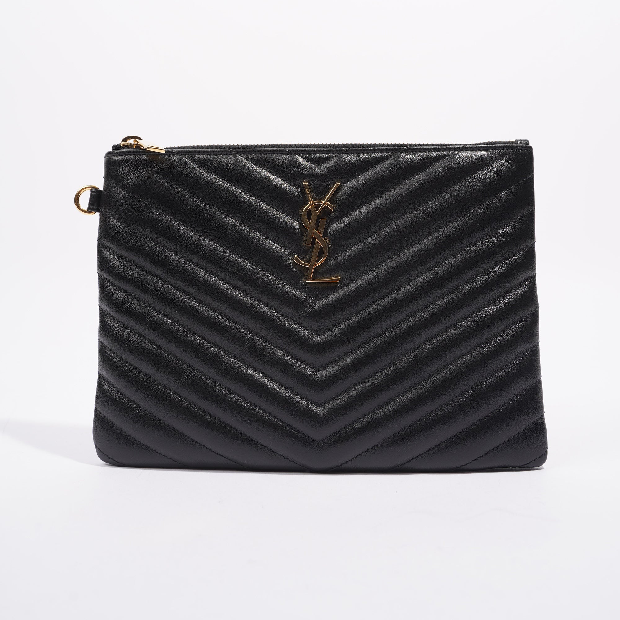 Saint Laurent Womens Pouch Black Small
