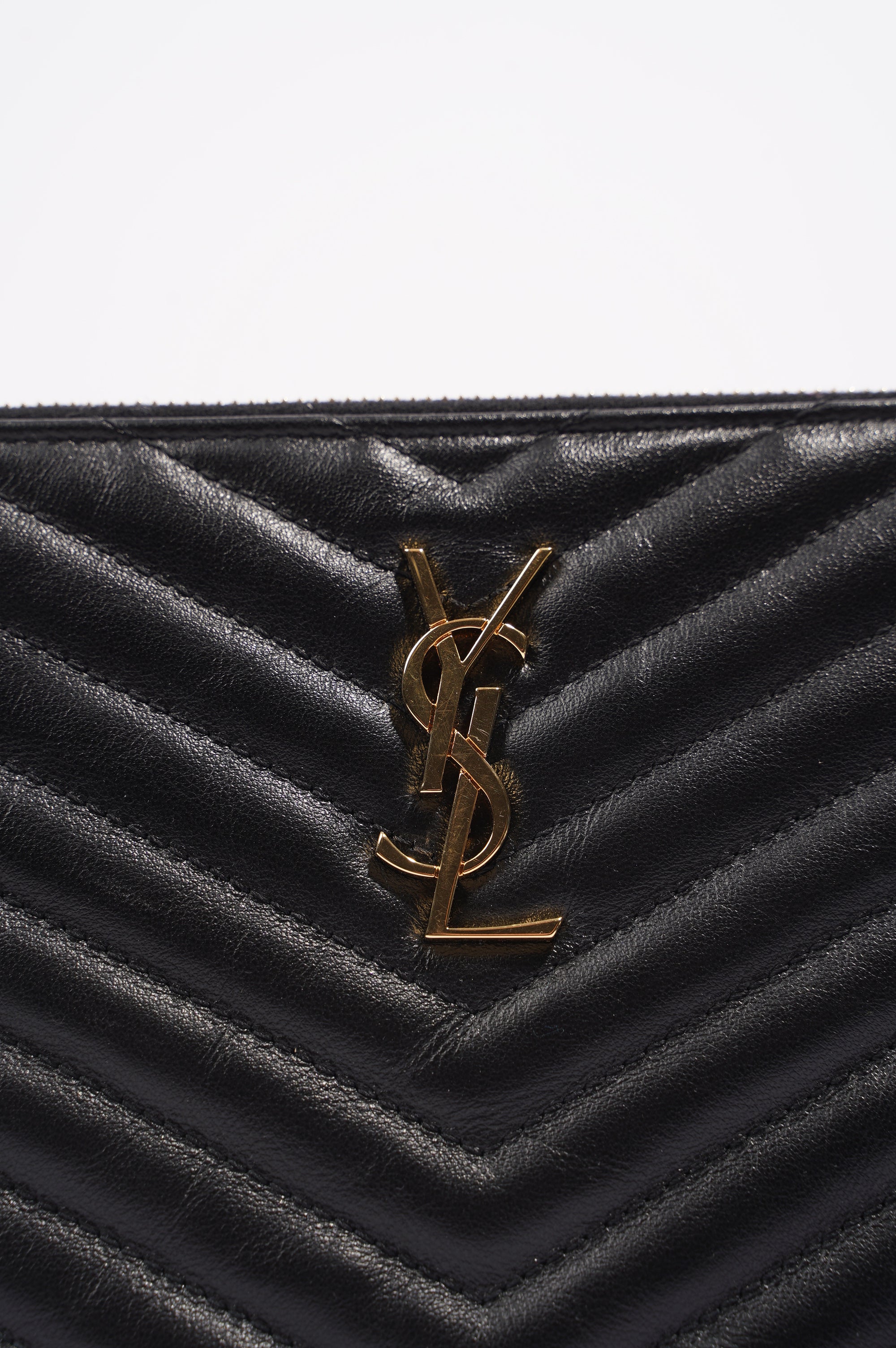 Saint Laurent Womens Pouch Black Small