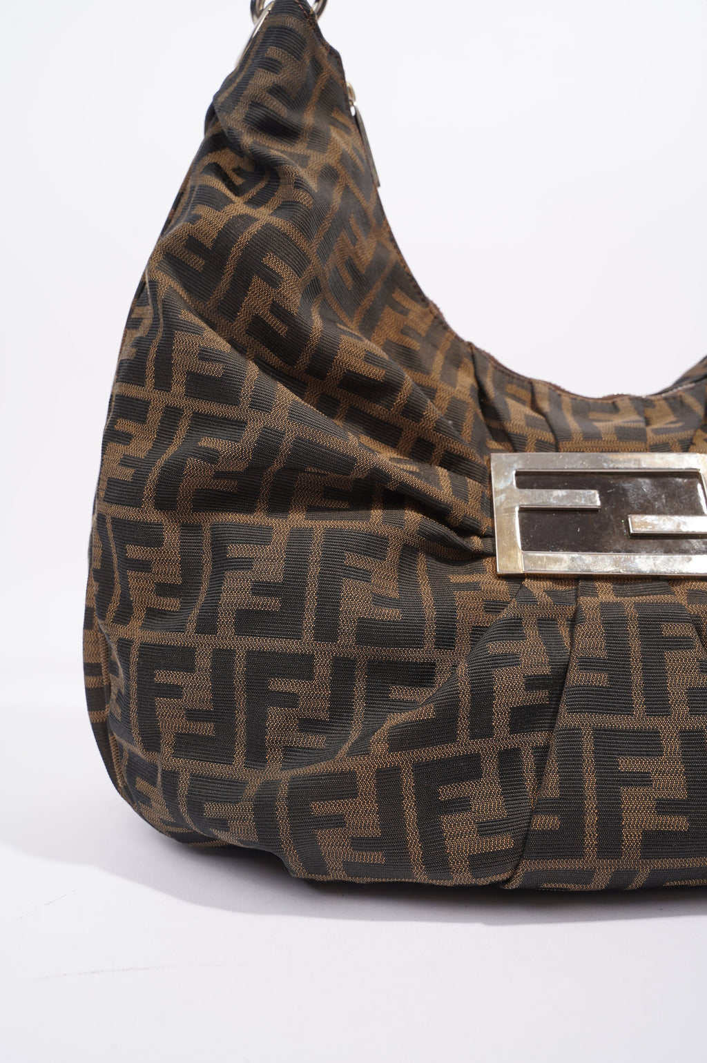 Fendi Womens Mia Hobo Zucca