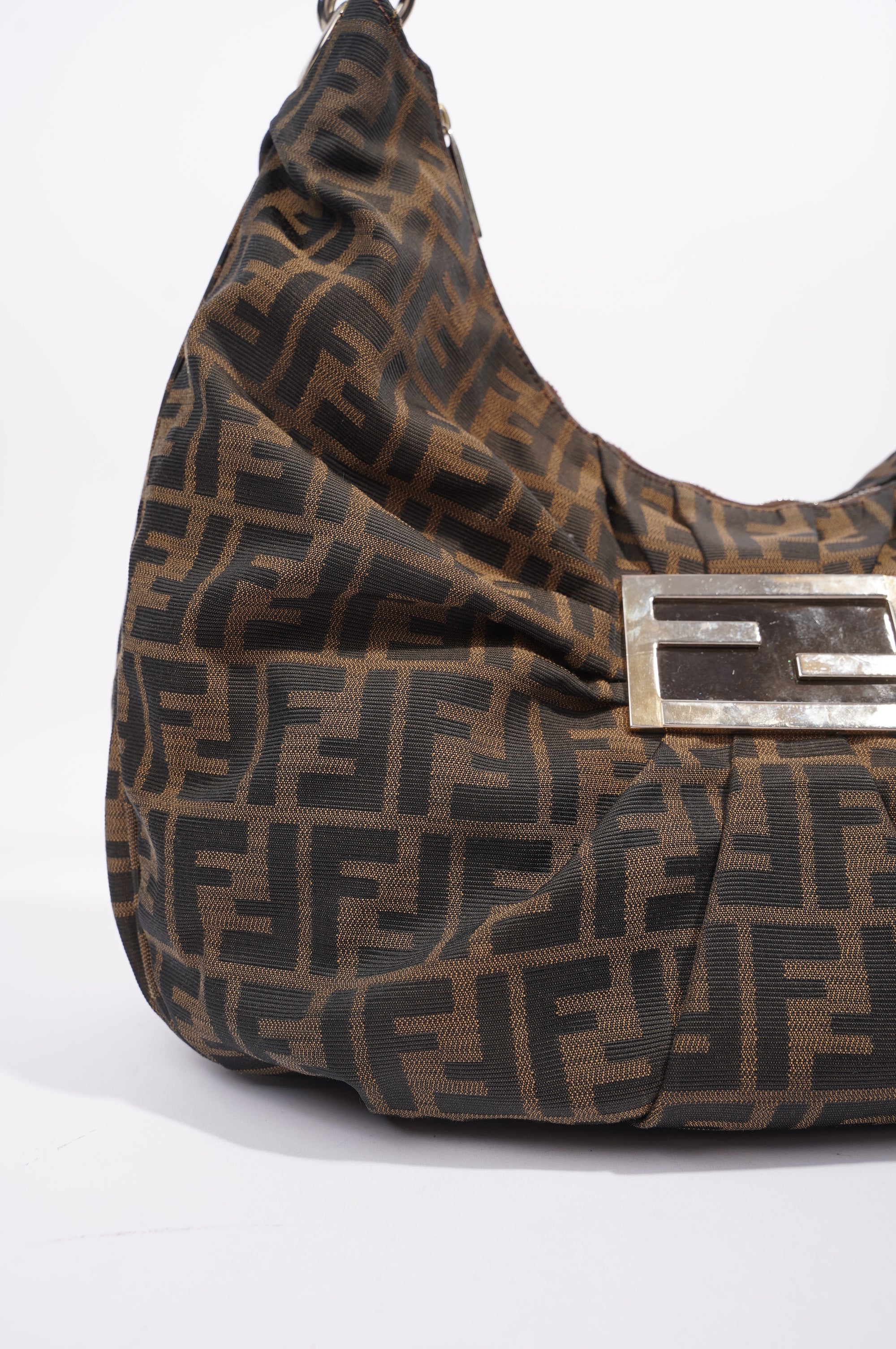 Fendi Womens Mia Hobo Zucca
