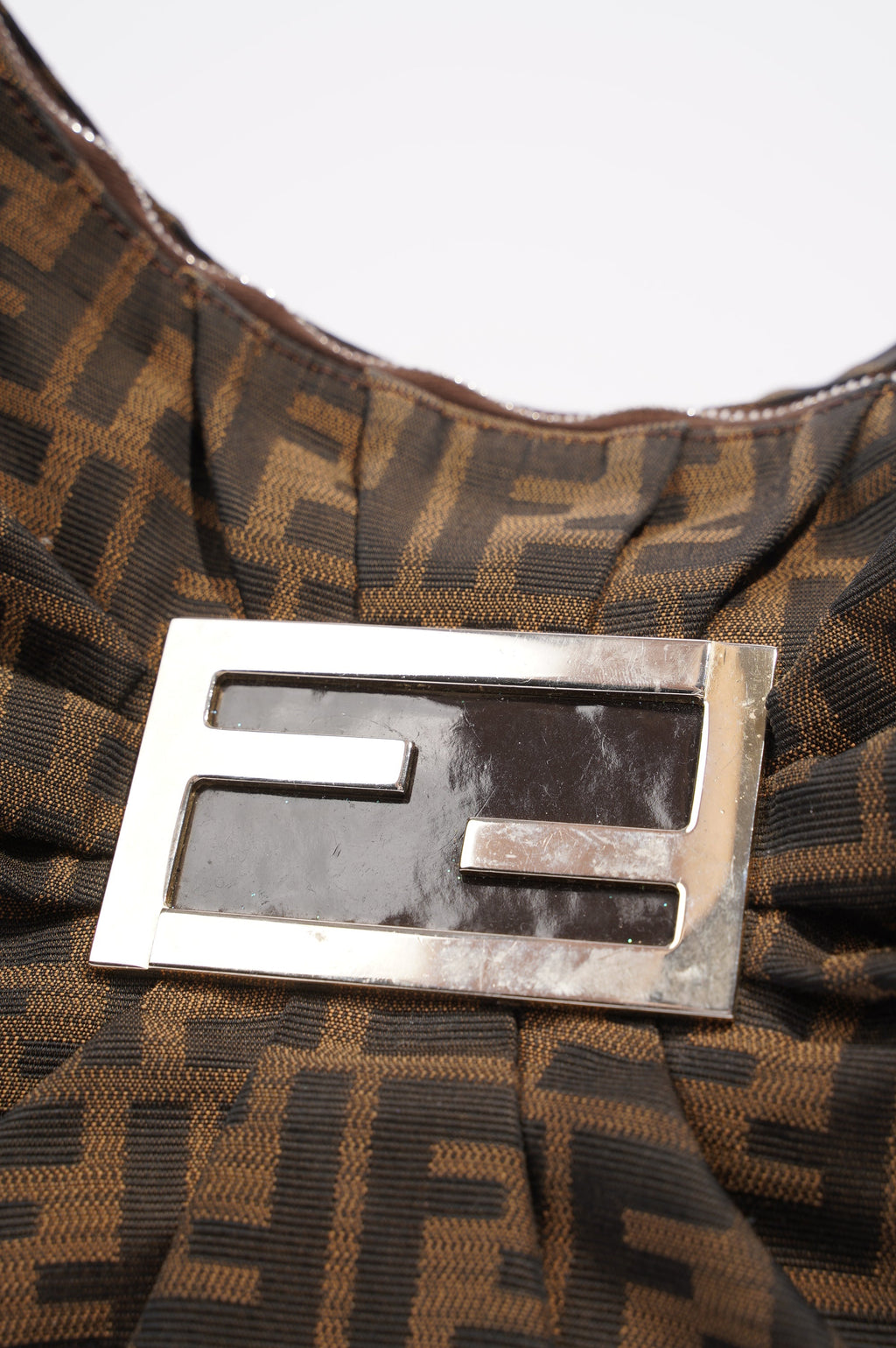 Fendi Womens Mia Hobo Zucca