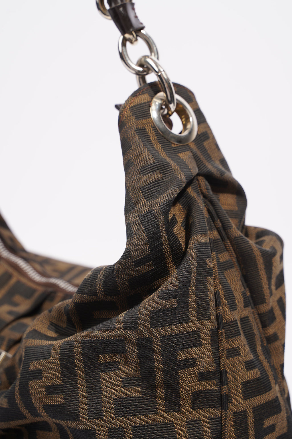 Fendi Womens Mia Hobo Zucca