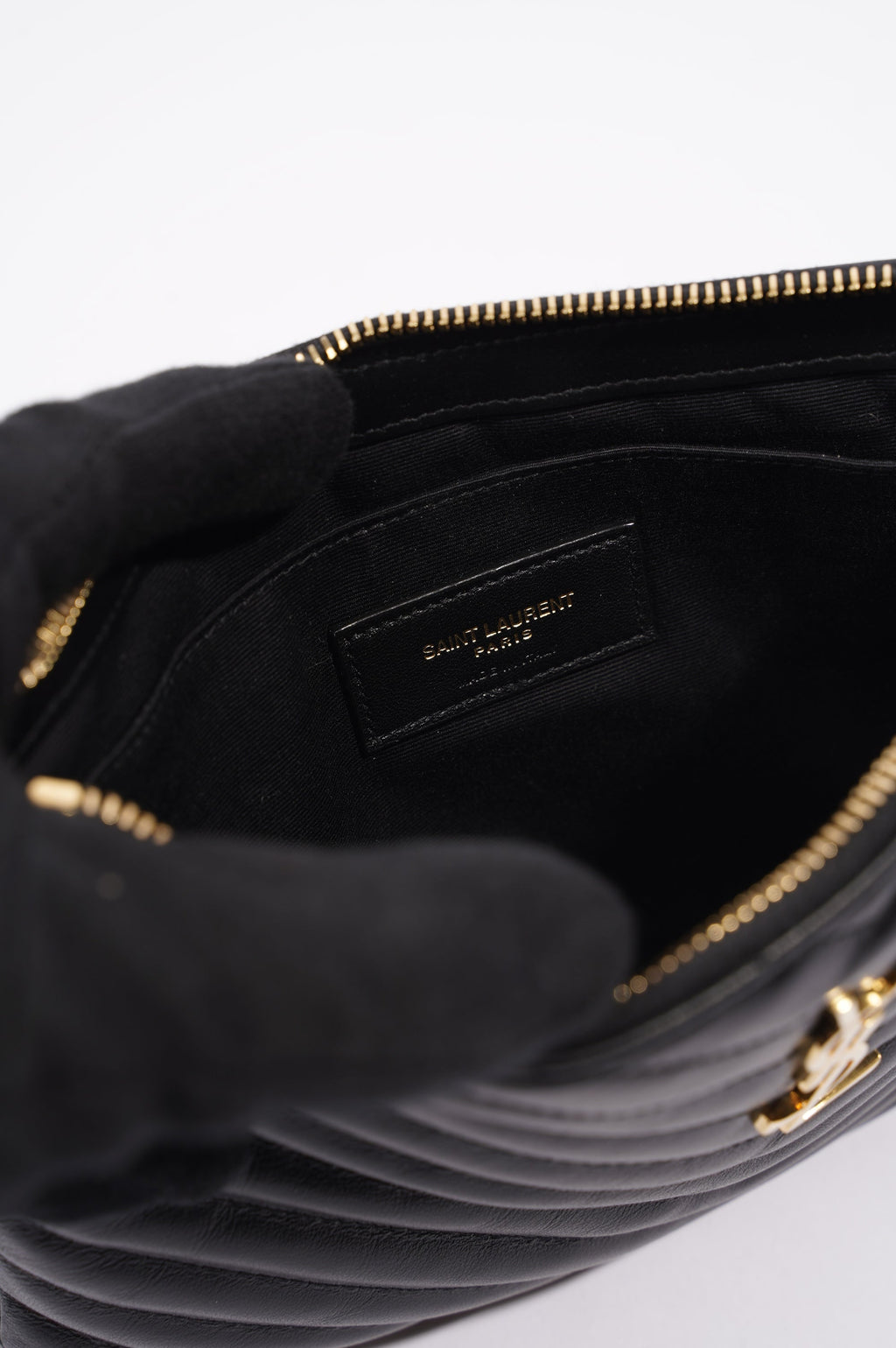 Saint Laurent Womens Pouch Black Small