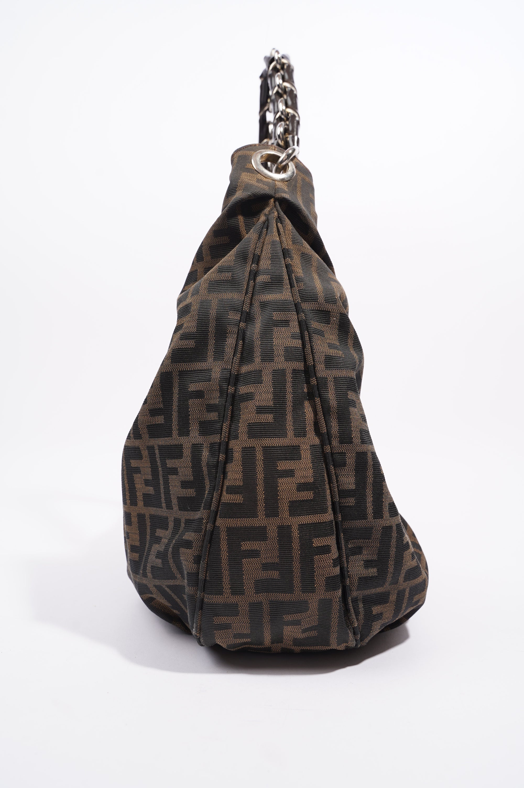 Fendi Womens Mia Hobo Zucca
