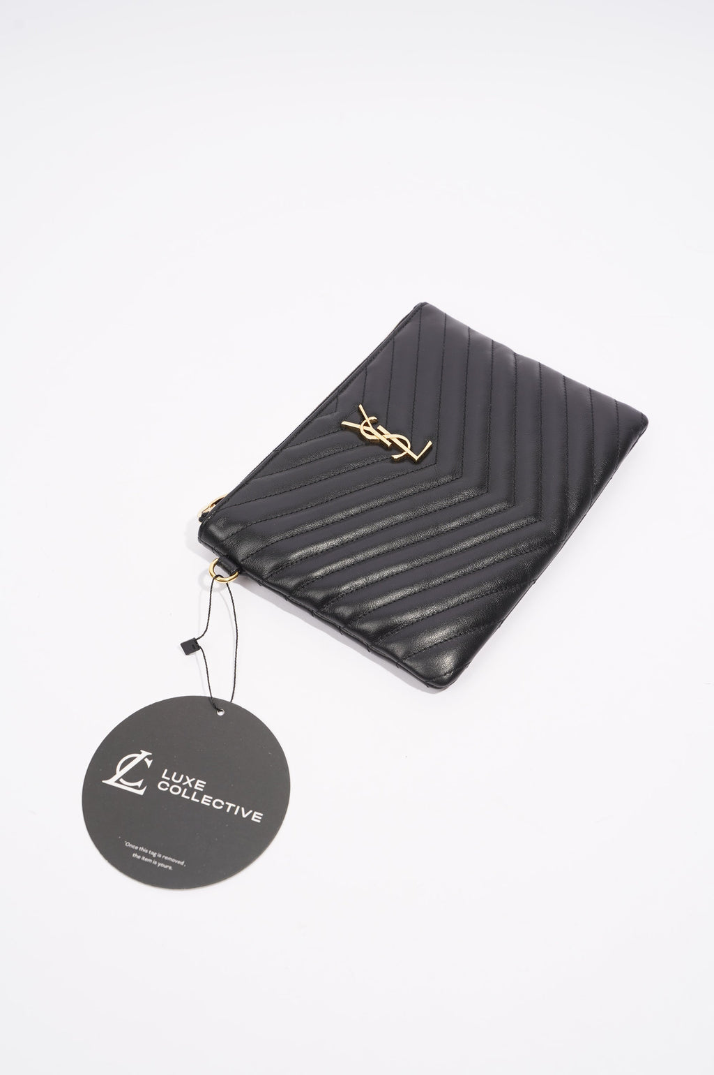 Saint Laurent Womens Pouch Black Small