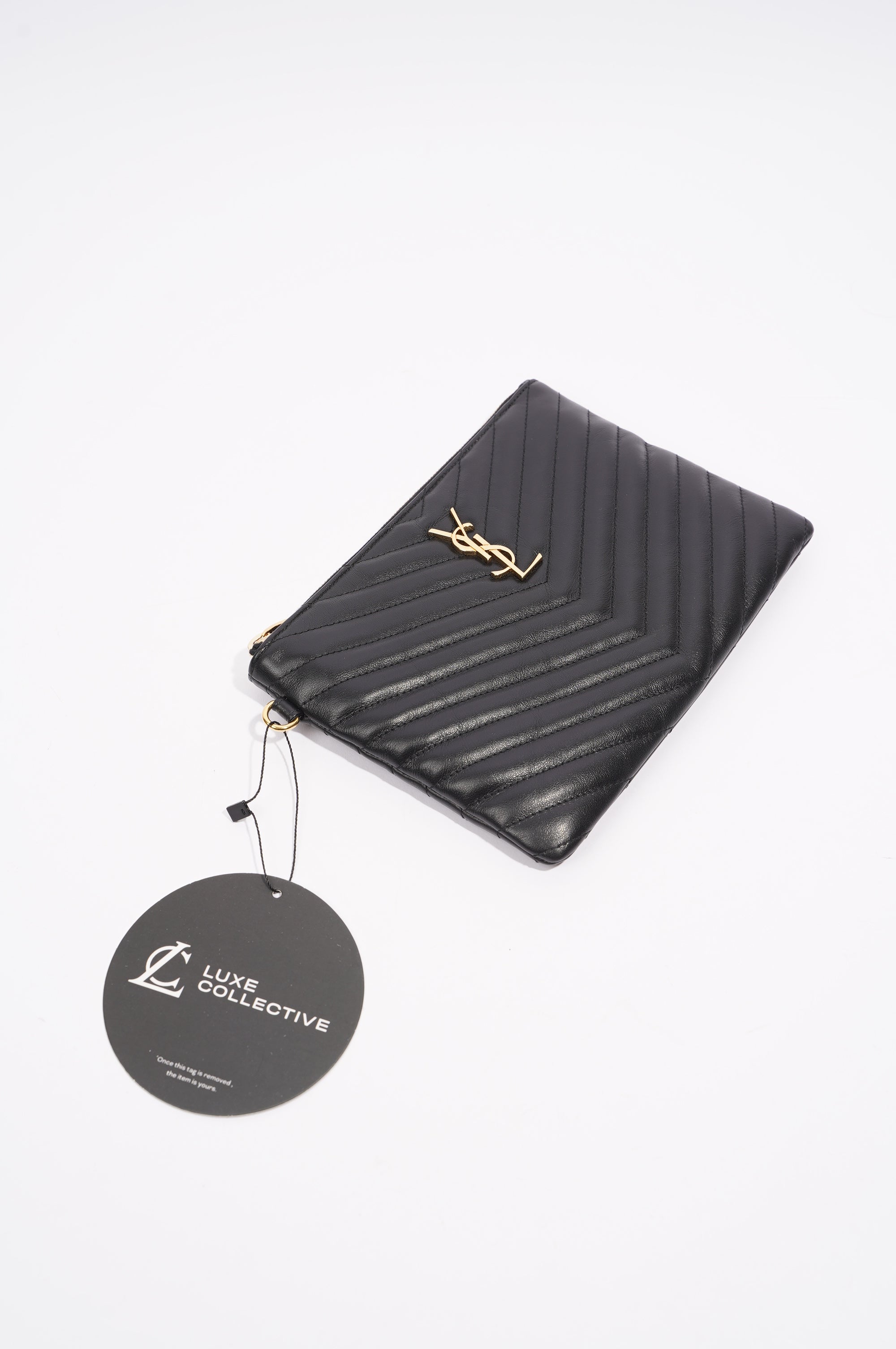 Saint Laurent Womens Pouch Black Small
