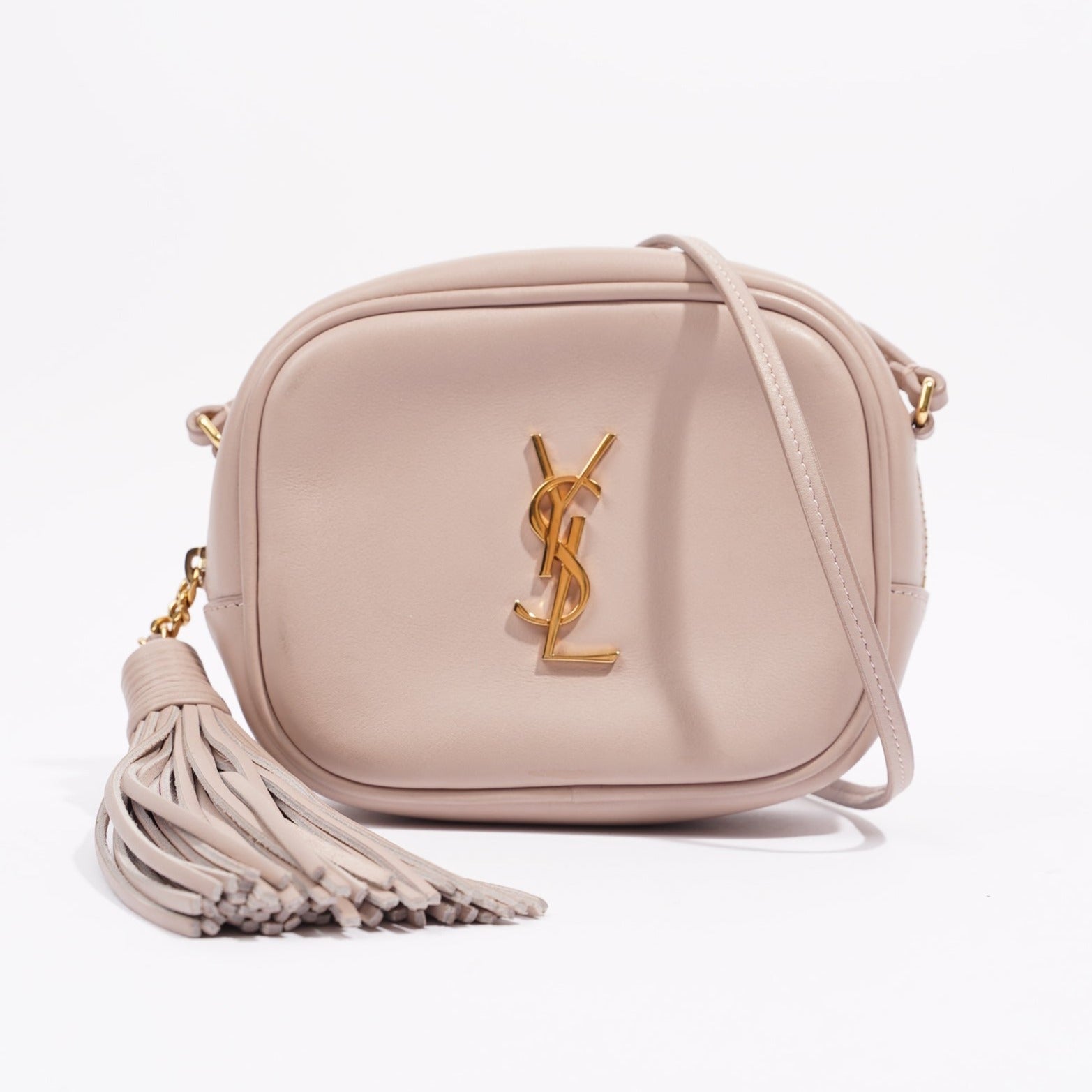 Saint Laurent Womens Blogger Crossbody Bag Pink Leather