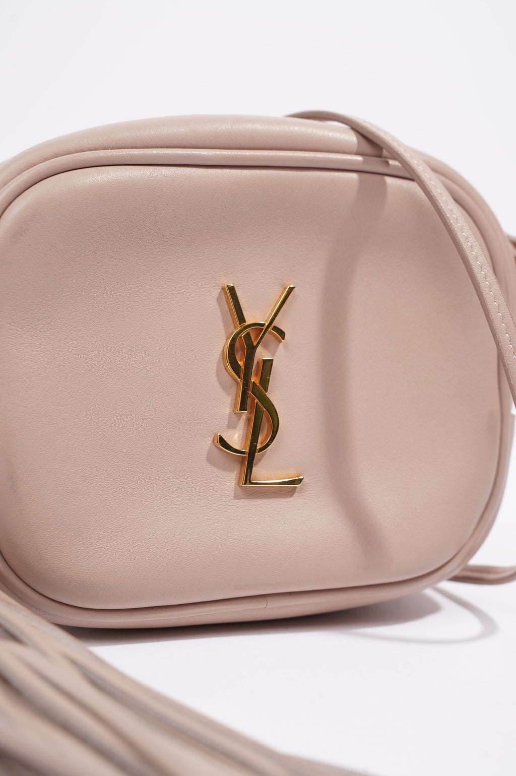 Saint Laurent Womens Blogger Crossbody Bag Pink Leather