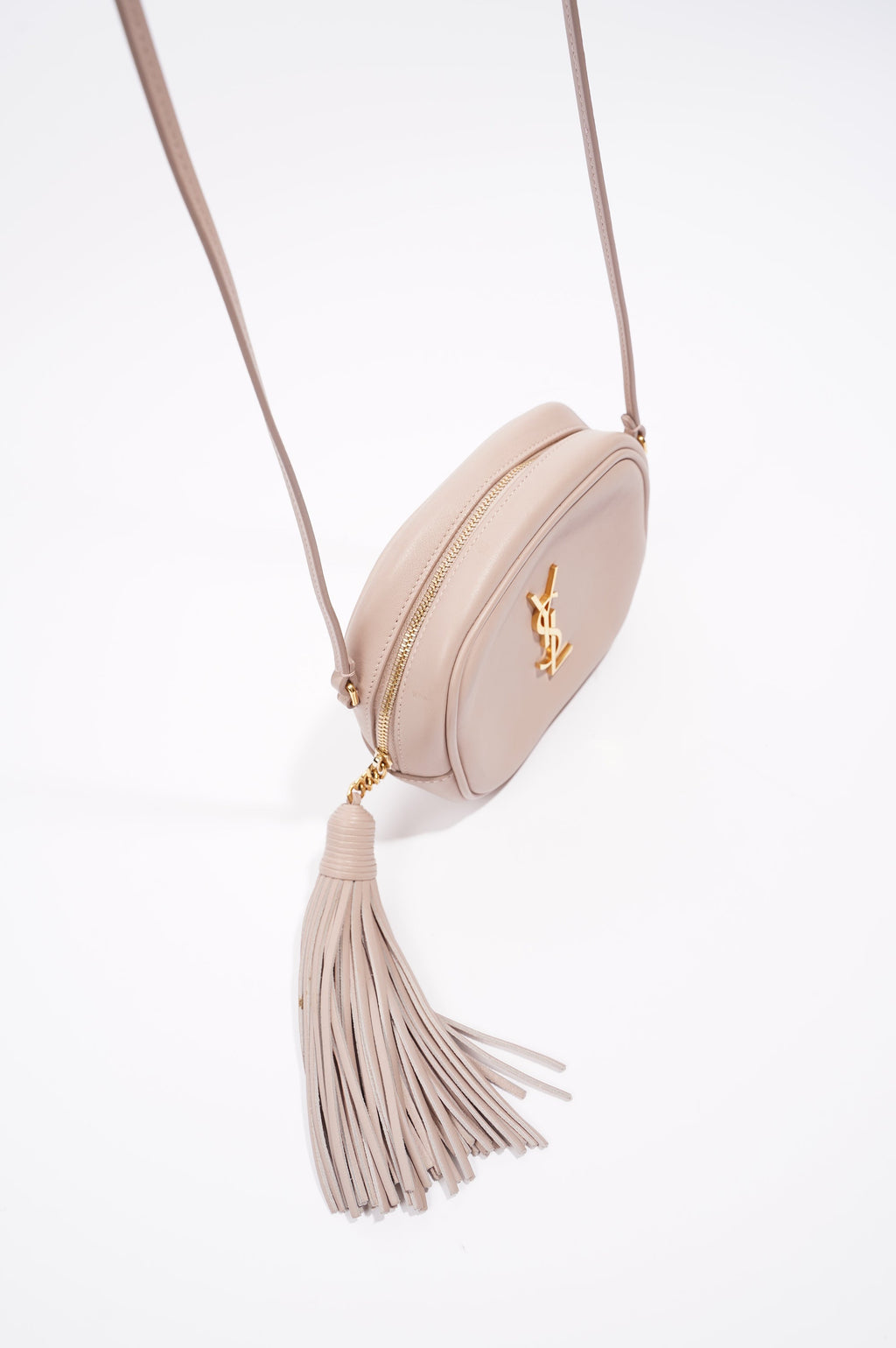 Saint Laurent Womens Blogger Crossbody Bag Pink Leather