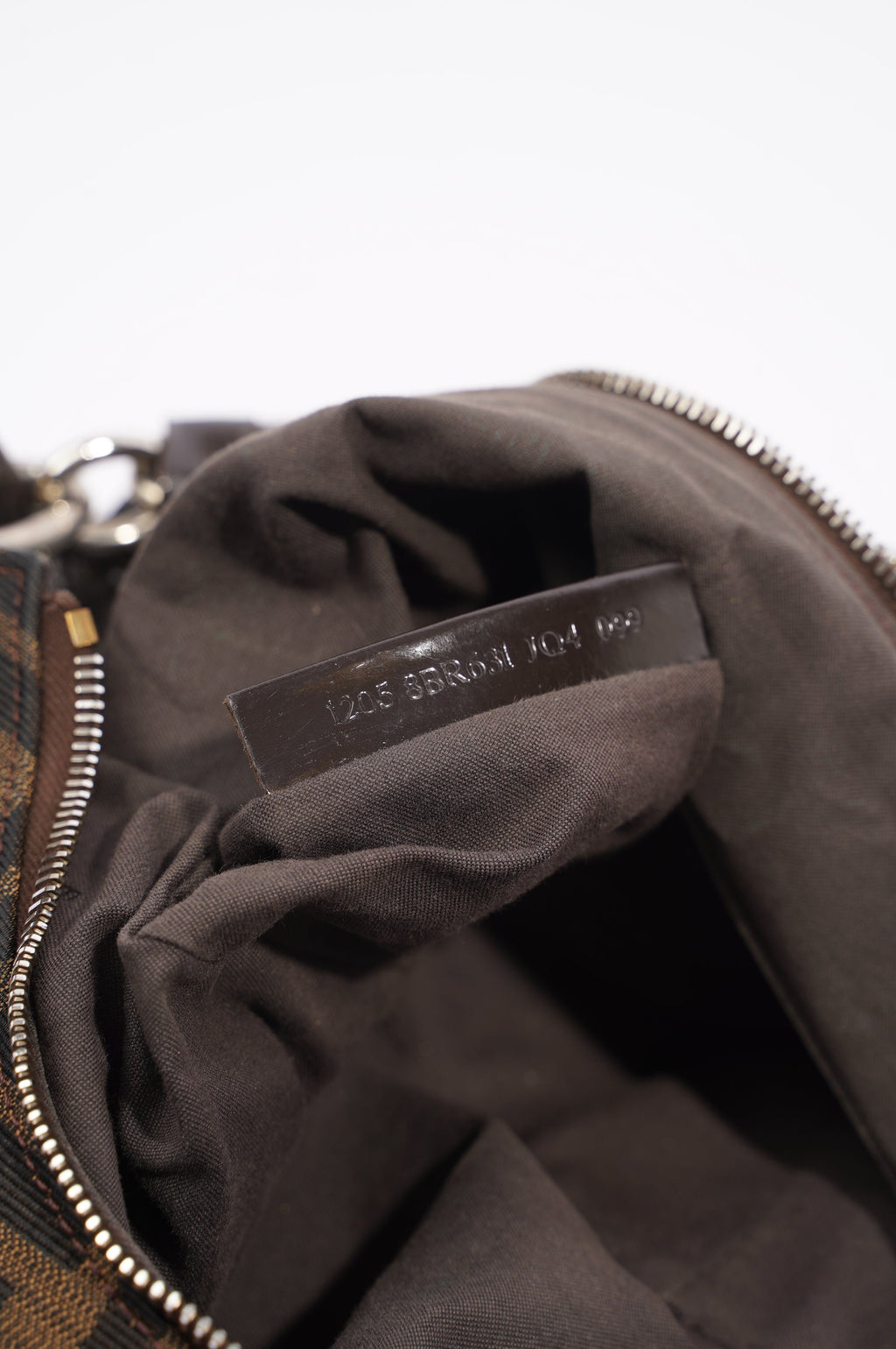 Fendi Womens Mia Hobo Zucca