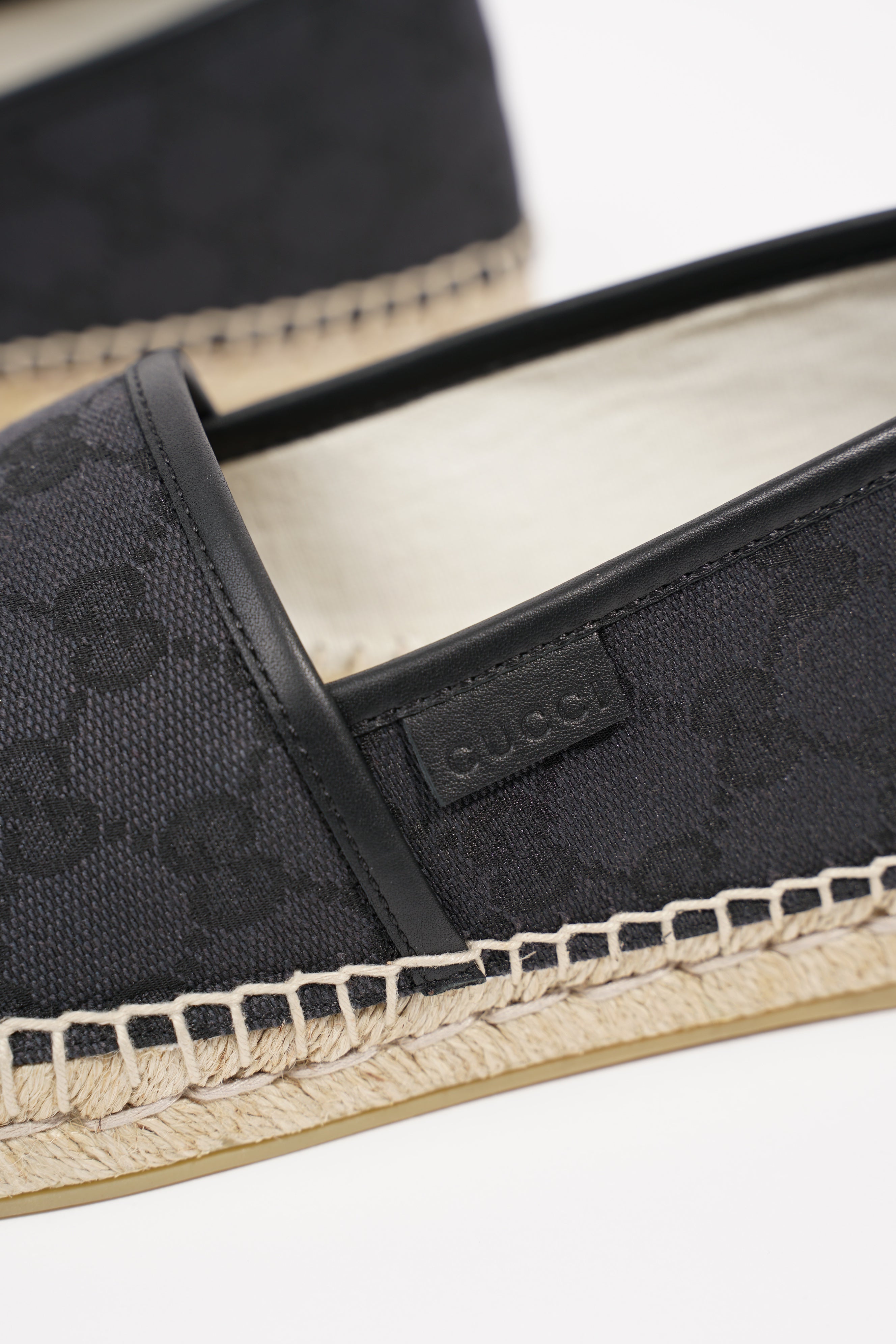 Gucci Womens Espadrilles Black EU 39.5 / UK 6.5