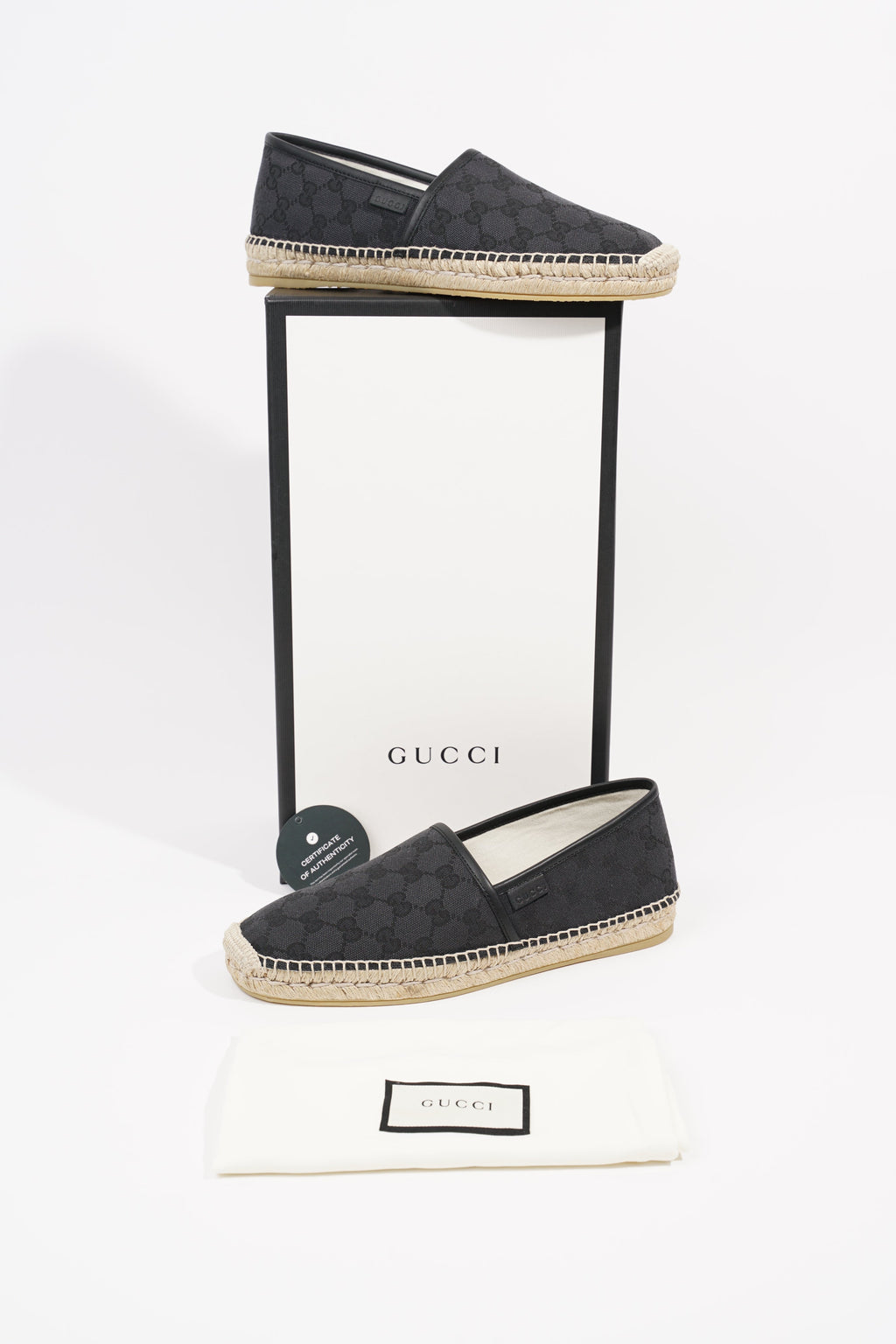 Gucci Womens Espadrilles Black EU 39.5 / UK 6.5