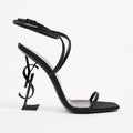 Saint Laurent Womens Opyum Heel Diamante 110 Black EU 39 / UK 6