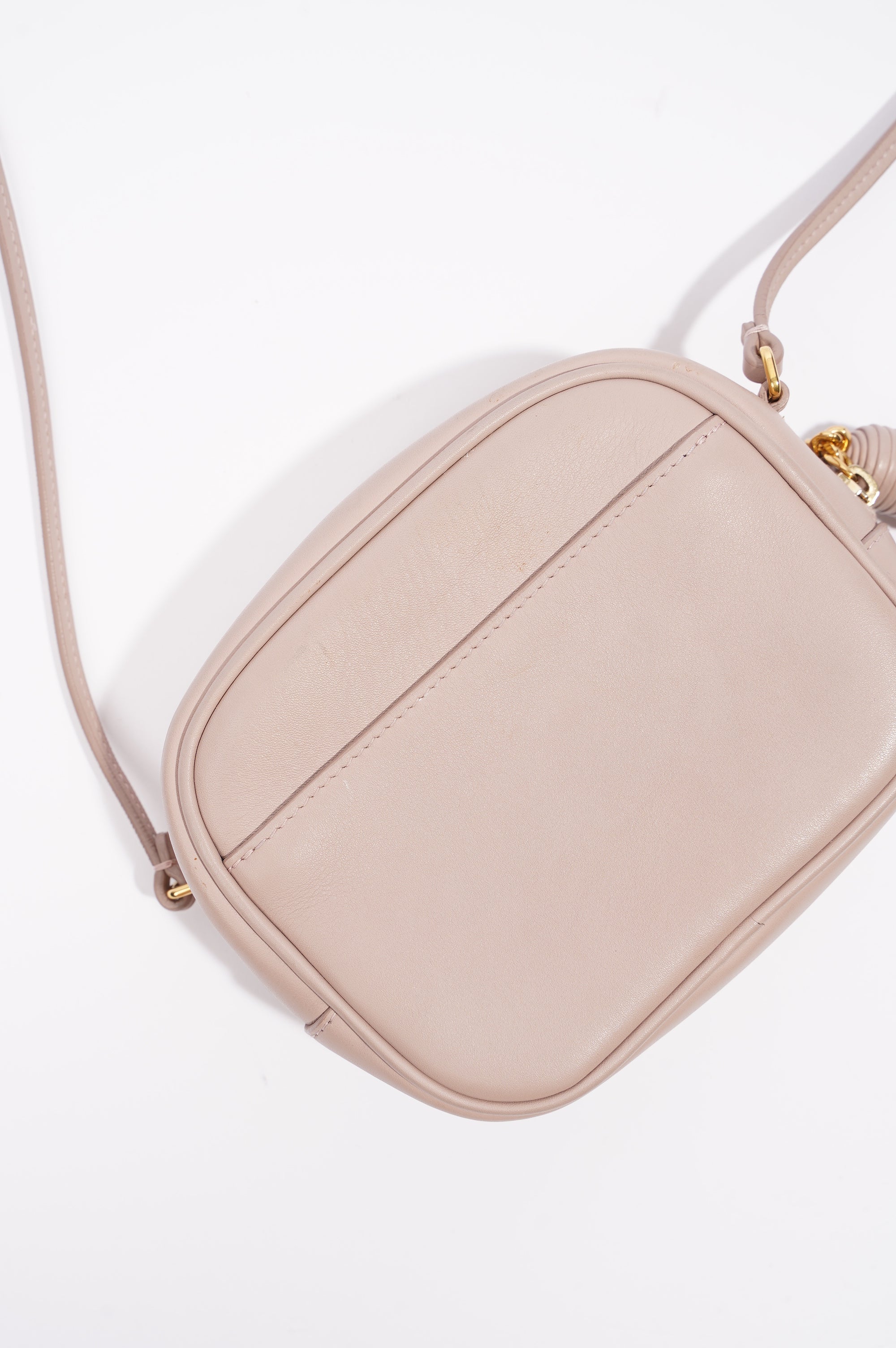 Saint Laurent Womens Blogger Crossbody Bag Pink Leather