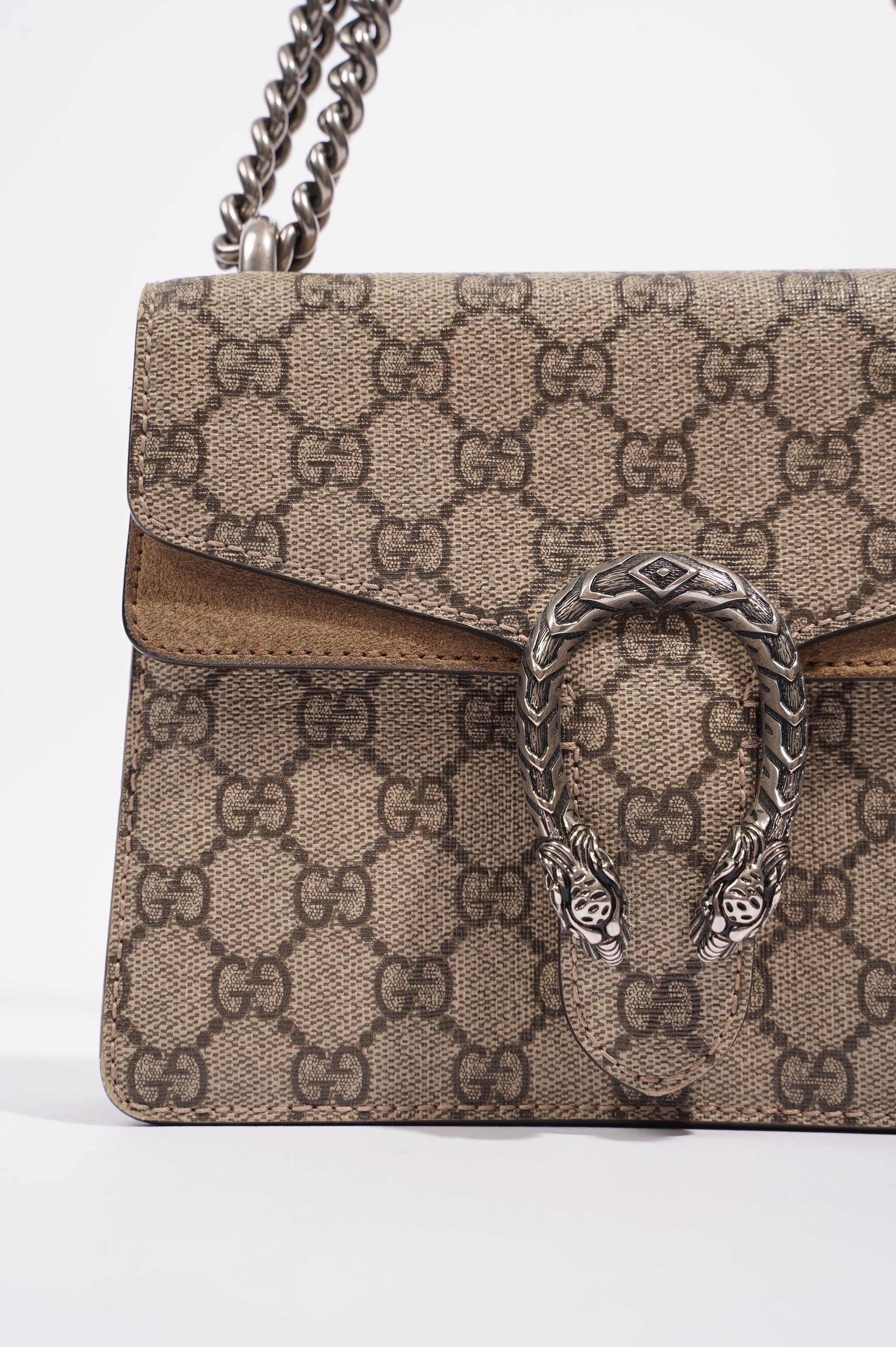 Gucci Dionysus GG Supreme Bag Brown Canvas Mini