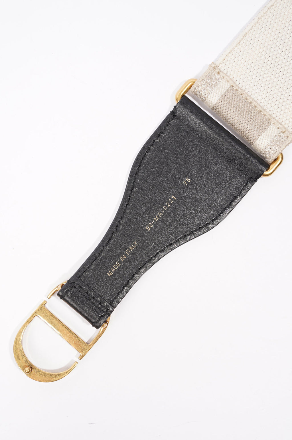 Christian Dior Womens Belt White 75