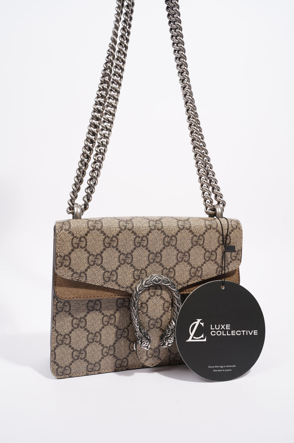 Gucci Dionysus GG Supreme Bag Brown Canvas Mini