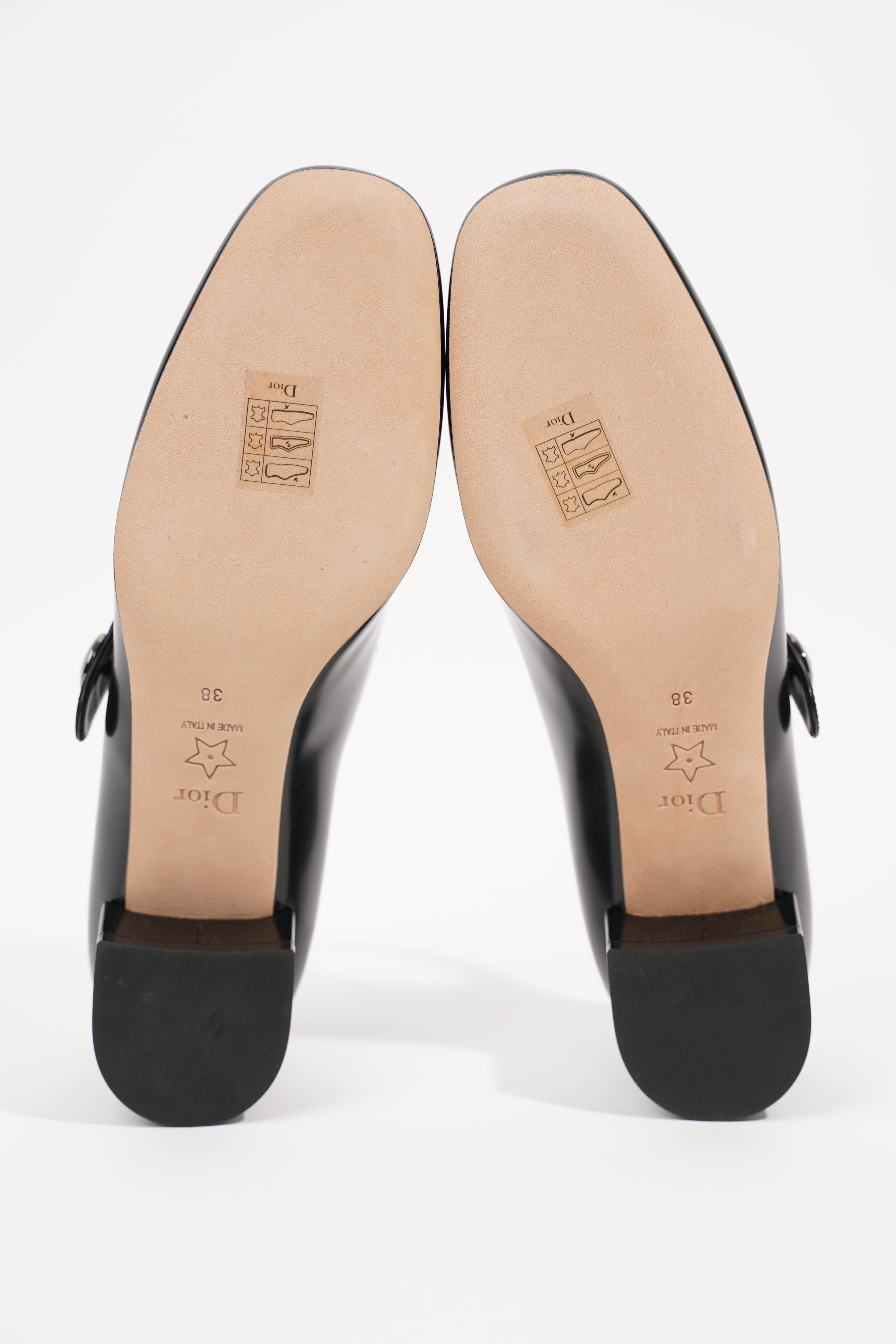 Christian Dior Womens D Doll Mary Jane Black EU 38 / UK 5