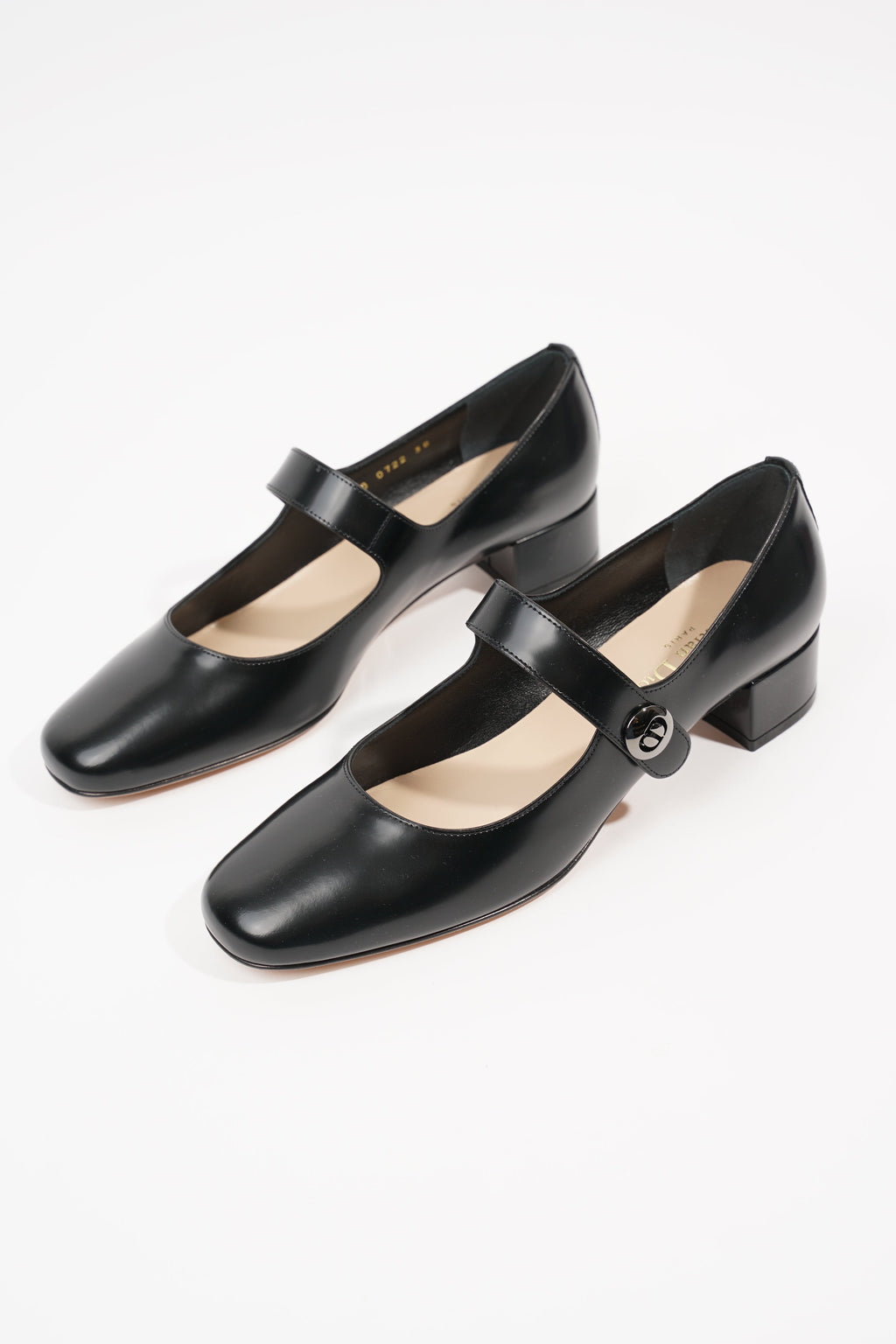 Christian Dior Womens D Doll Mary Jane Black EU 38 / UK 5