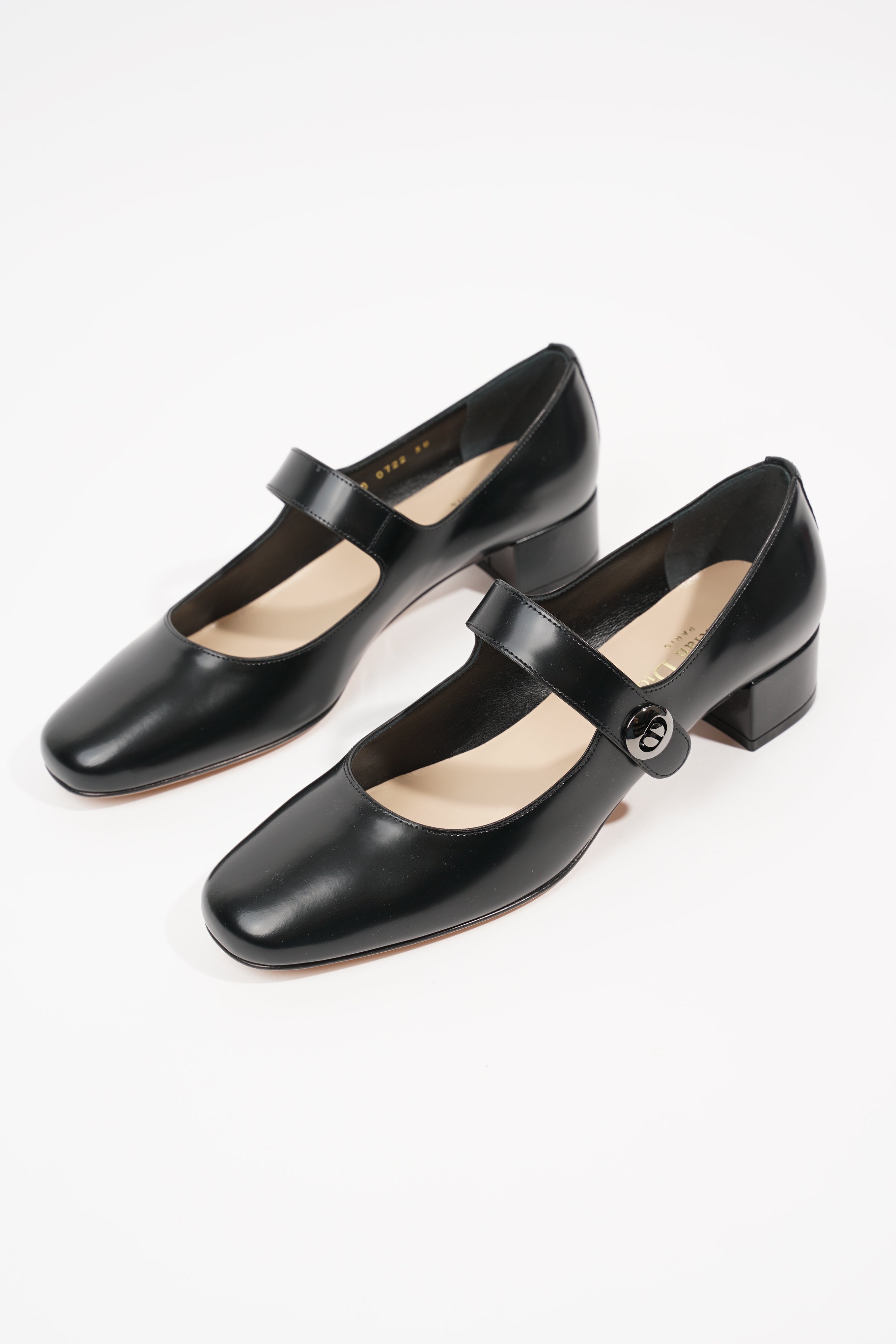 Christian Dior Womens D Doll Mary Jane Black EU 38 / UK 5