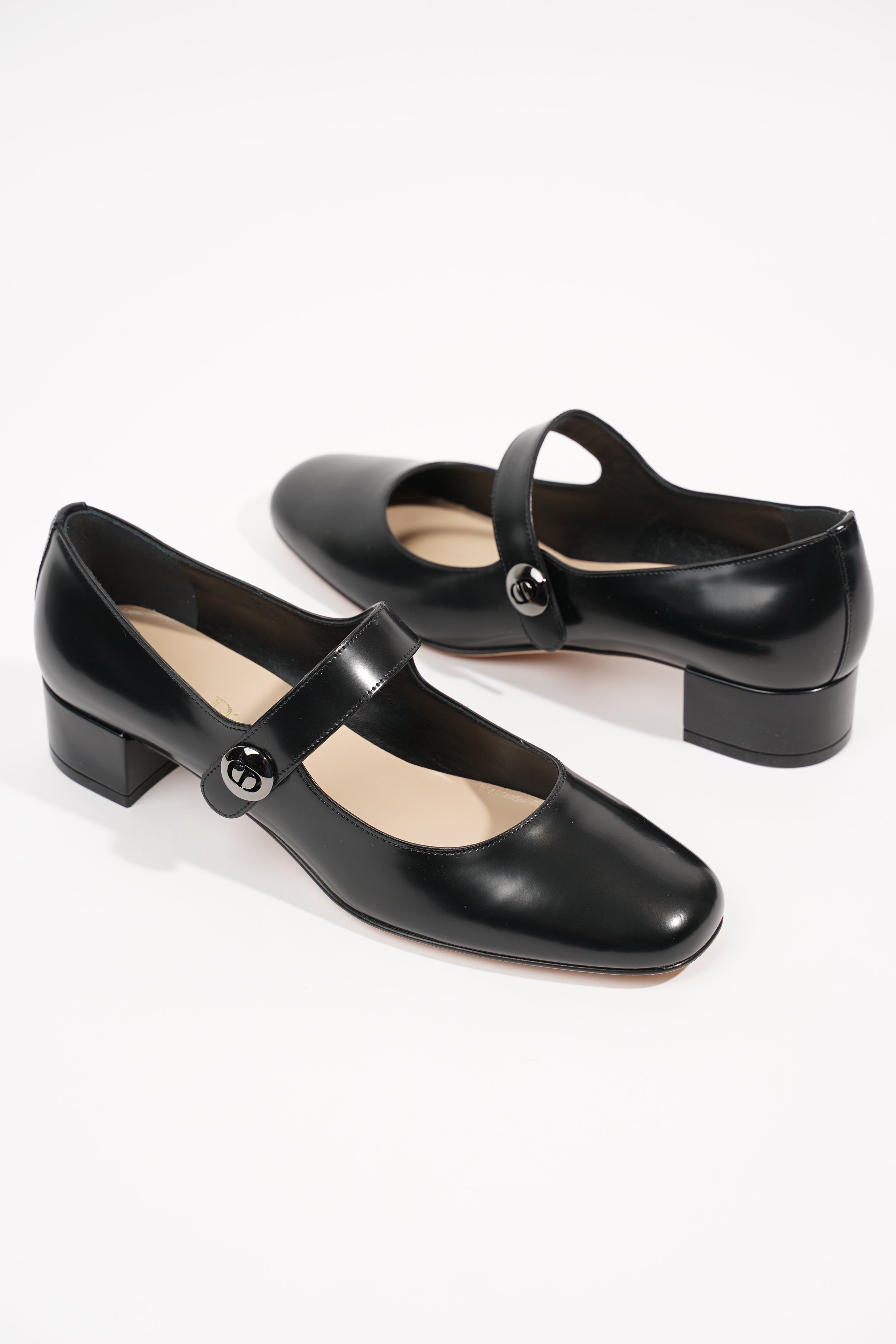Christian Dior Womens D Doll Mary Jane Black EU 38 / UK 5