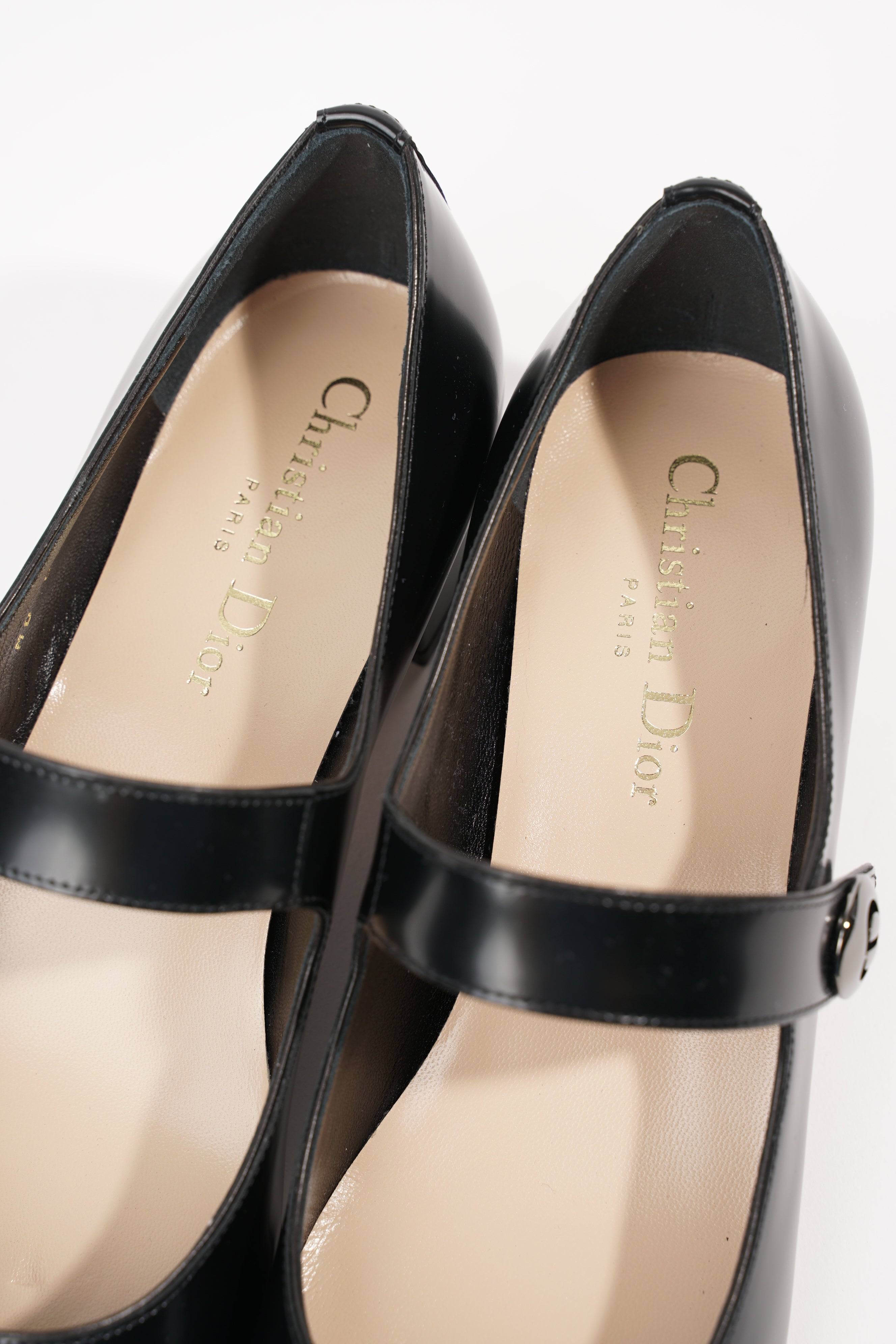 Christian Dior Womens D Doll Mary Jane Black EU 38 / UK 5