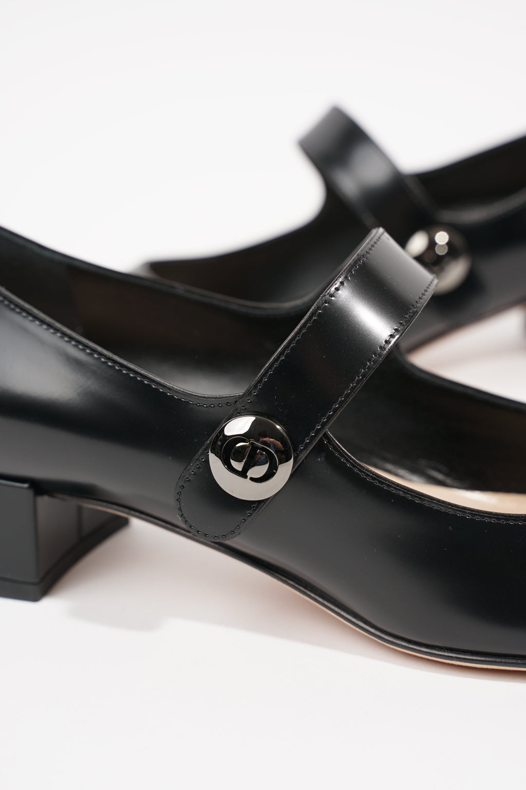 Christian Dior Womens D Doll Mary Jane Black EU 38 / UK 5