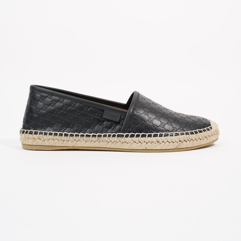 Gucci Womens Guccissima Espadrilles Black EU 38 / UK 5