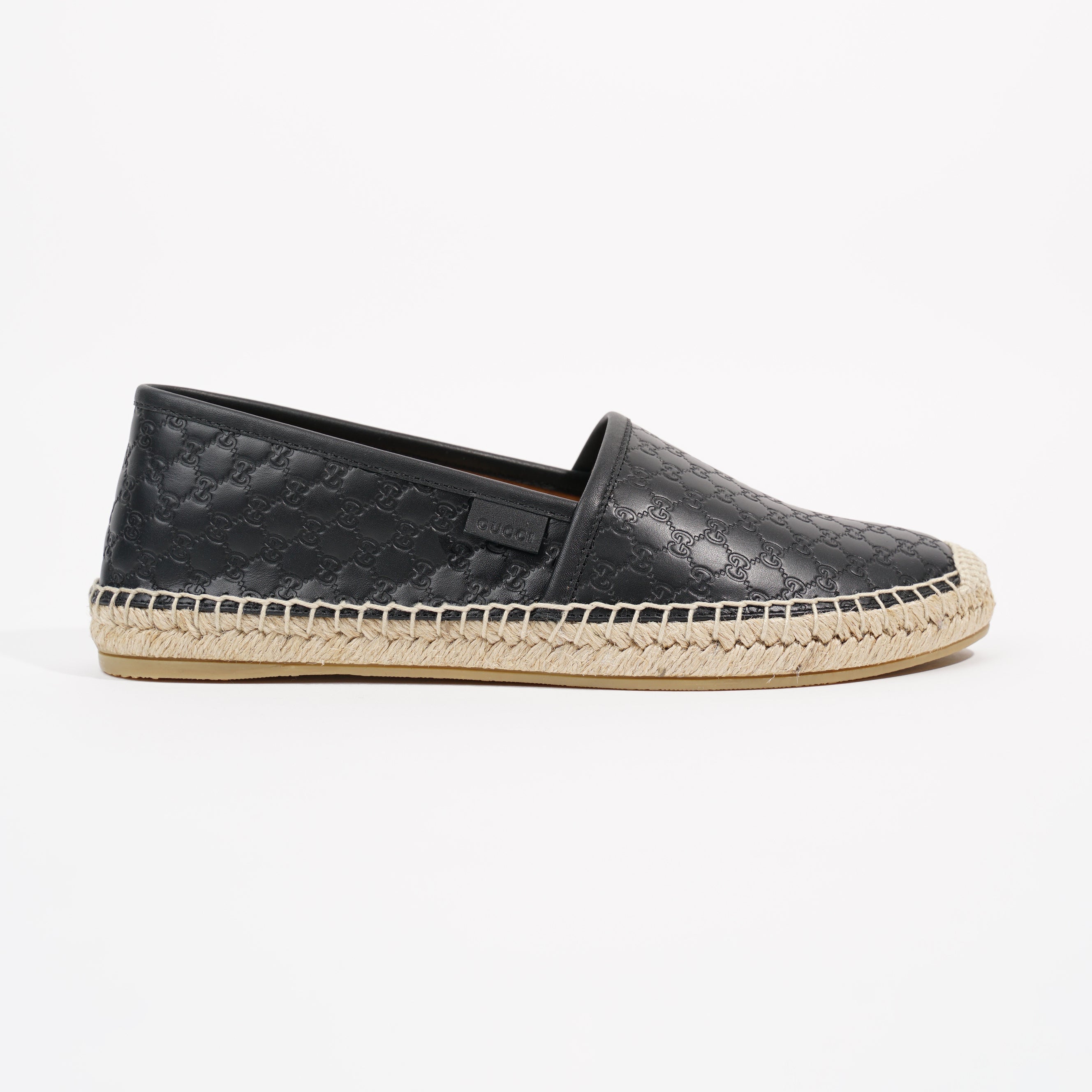 Gucci Womens Guccissima Espadrilles Black EU 38 / UK 5