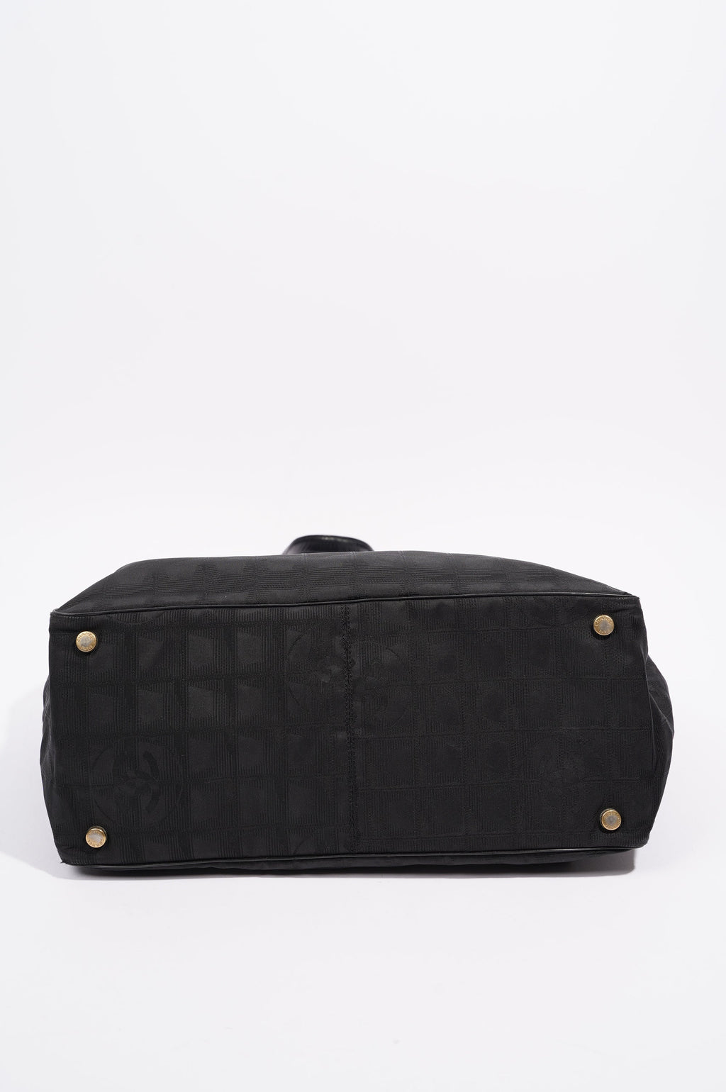 Chanel Womens Vintage Travel Line Tote Black