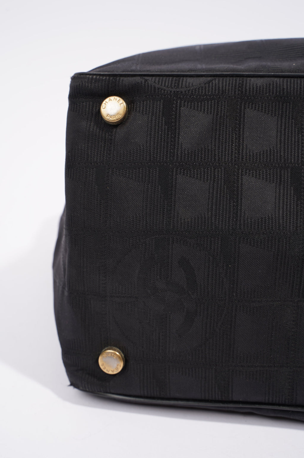 Chanel Womens Vintage Travel Line Tote Black