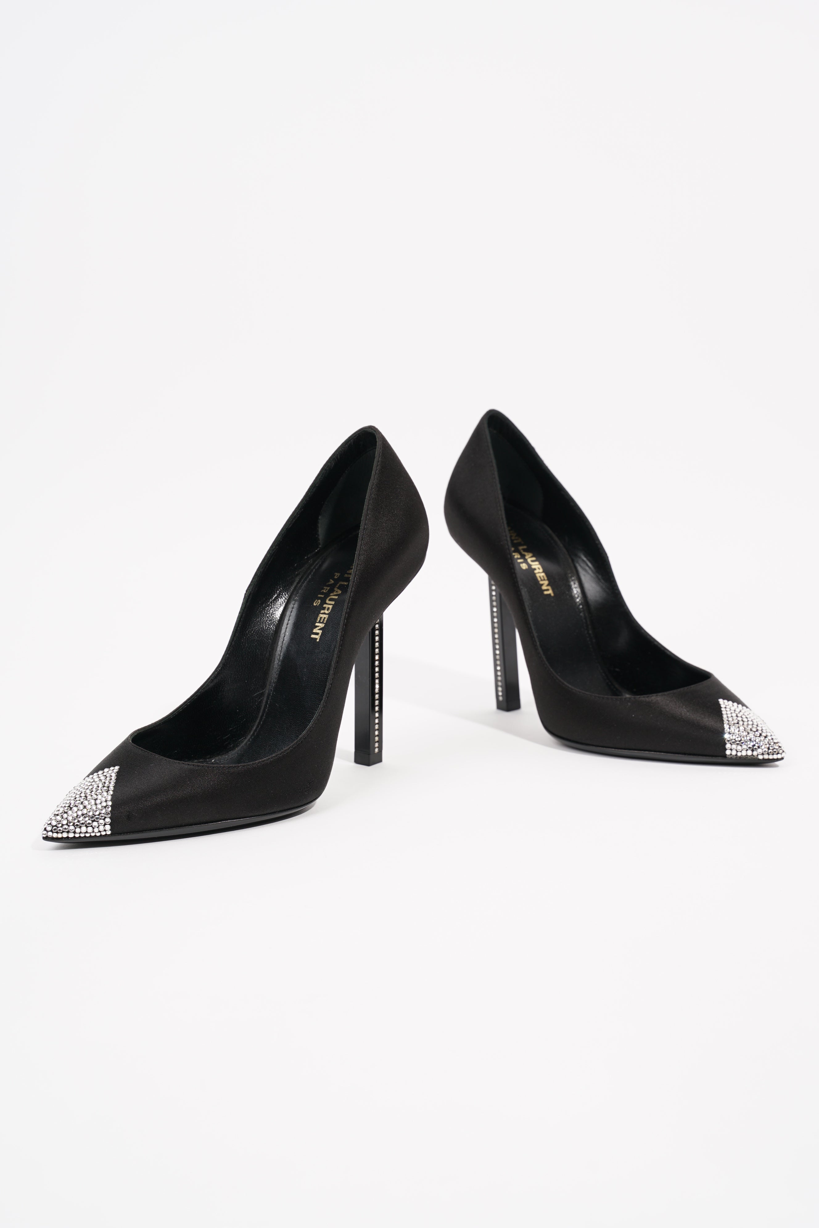 Saint Laurent Womens Tower 110 Black / Silver EU 36 / UK 3