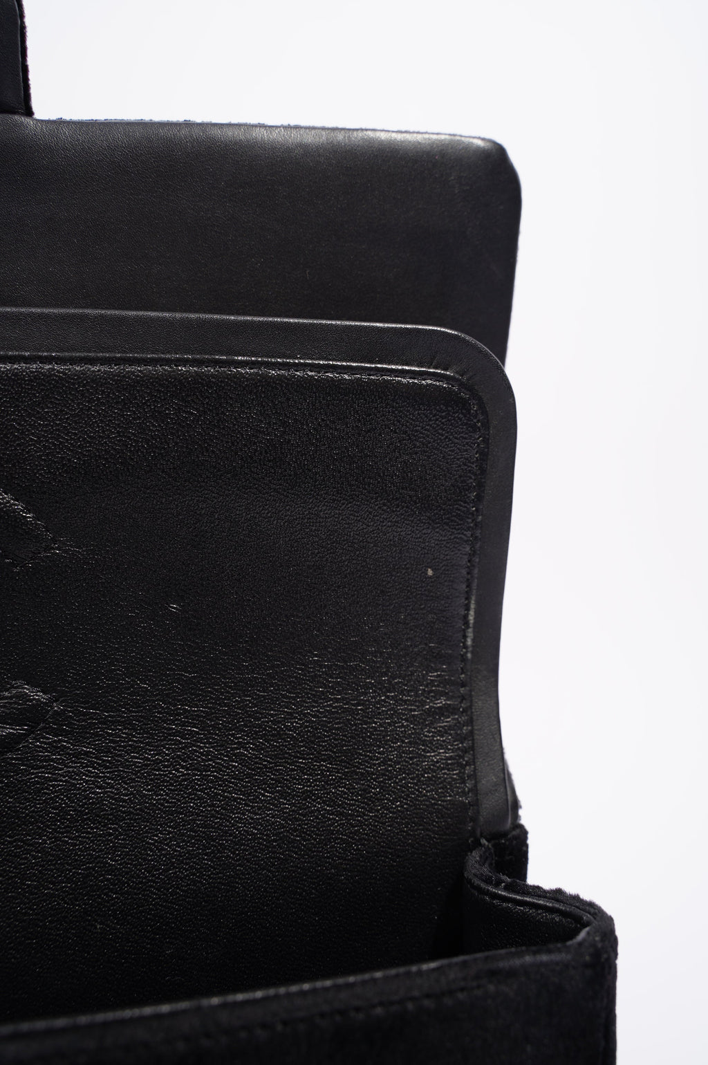 Chanel Womens Classic Flap Black Velvet Medium