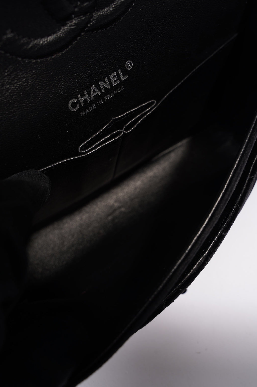 Chanel Womens Classic Flap Black Velvet Medium