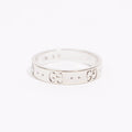 Gucci Mens GG Icon Ring Silver 56