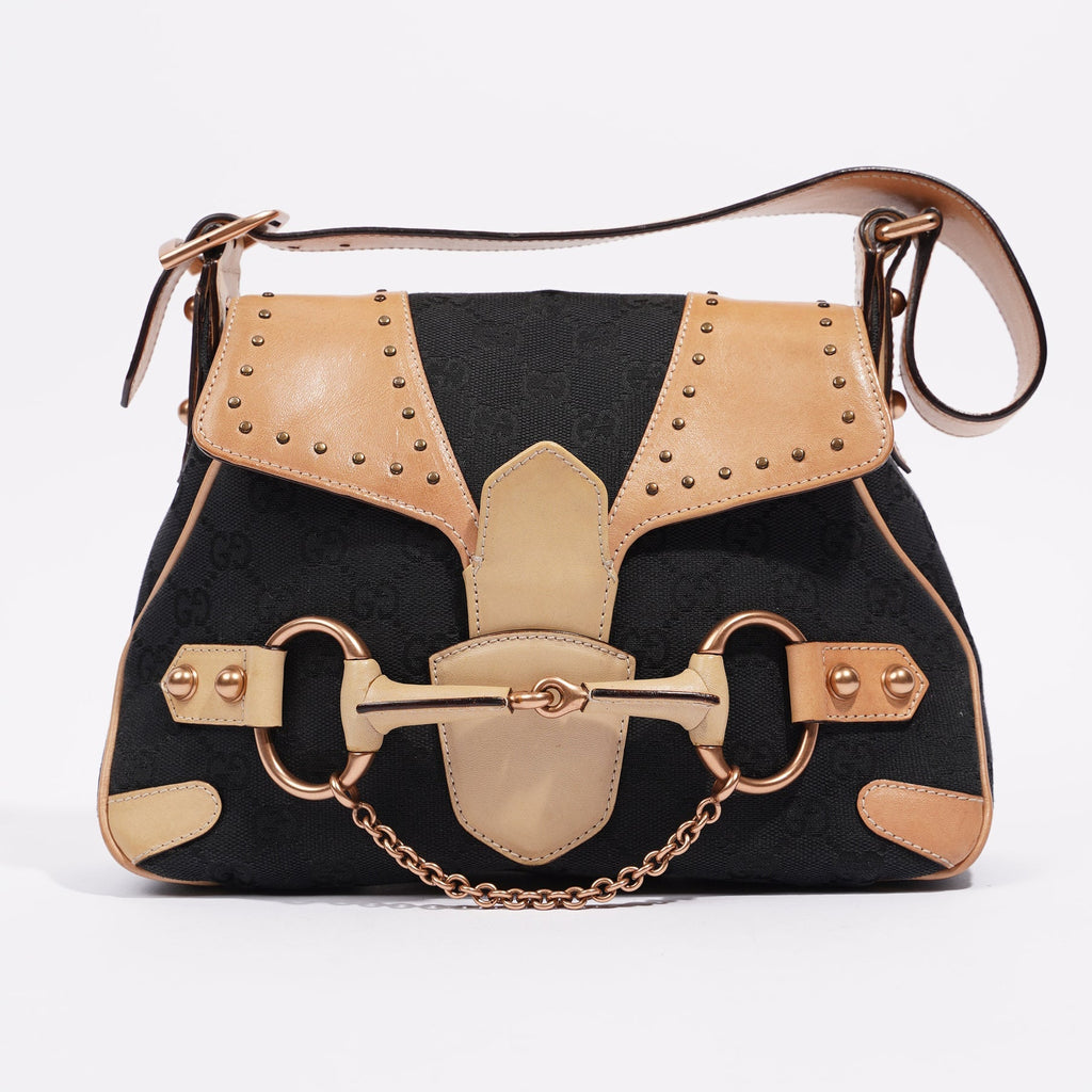 Gucci Womens Vintage Sac A Main Black / Brown