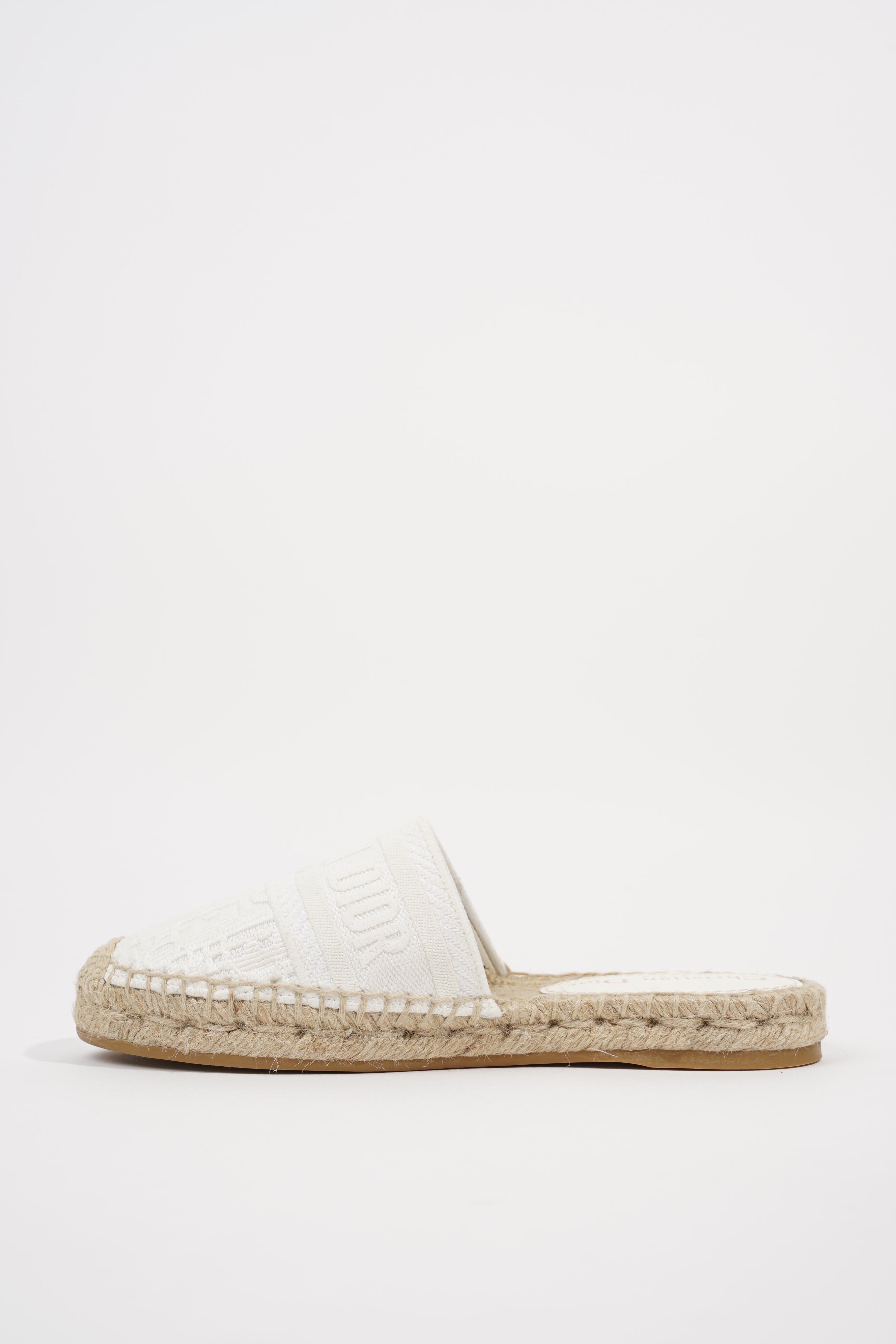 Christian Dior Womens Granville Espadrille White EU 34 / UK 1