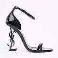 Saint Laurent Womens Opyum 110 Patent Black EU 38 / UK 5