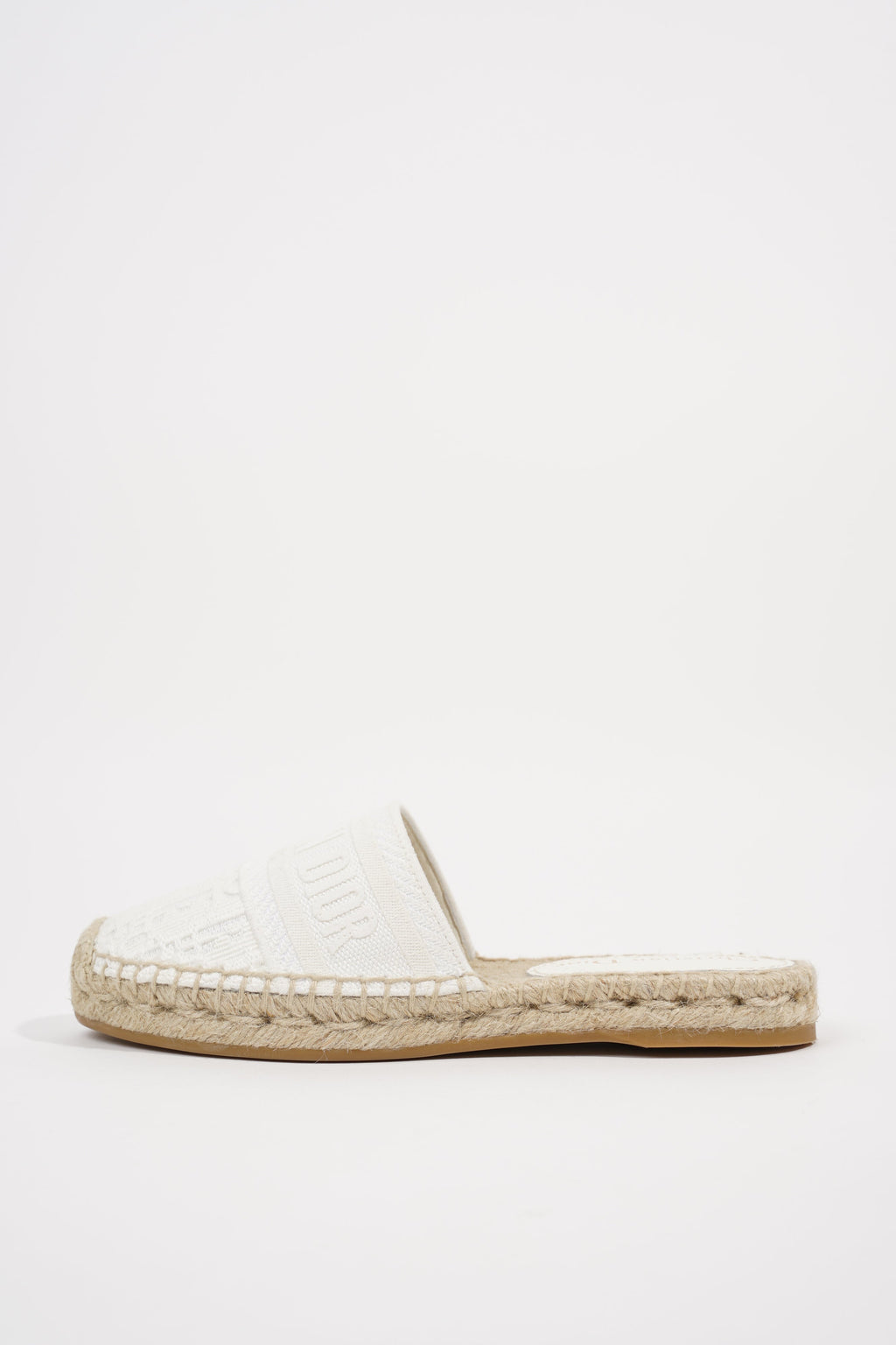 Christian Dior Womens Granville Espadrille White EU 34 / UK 1