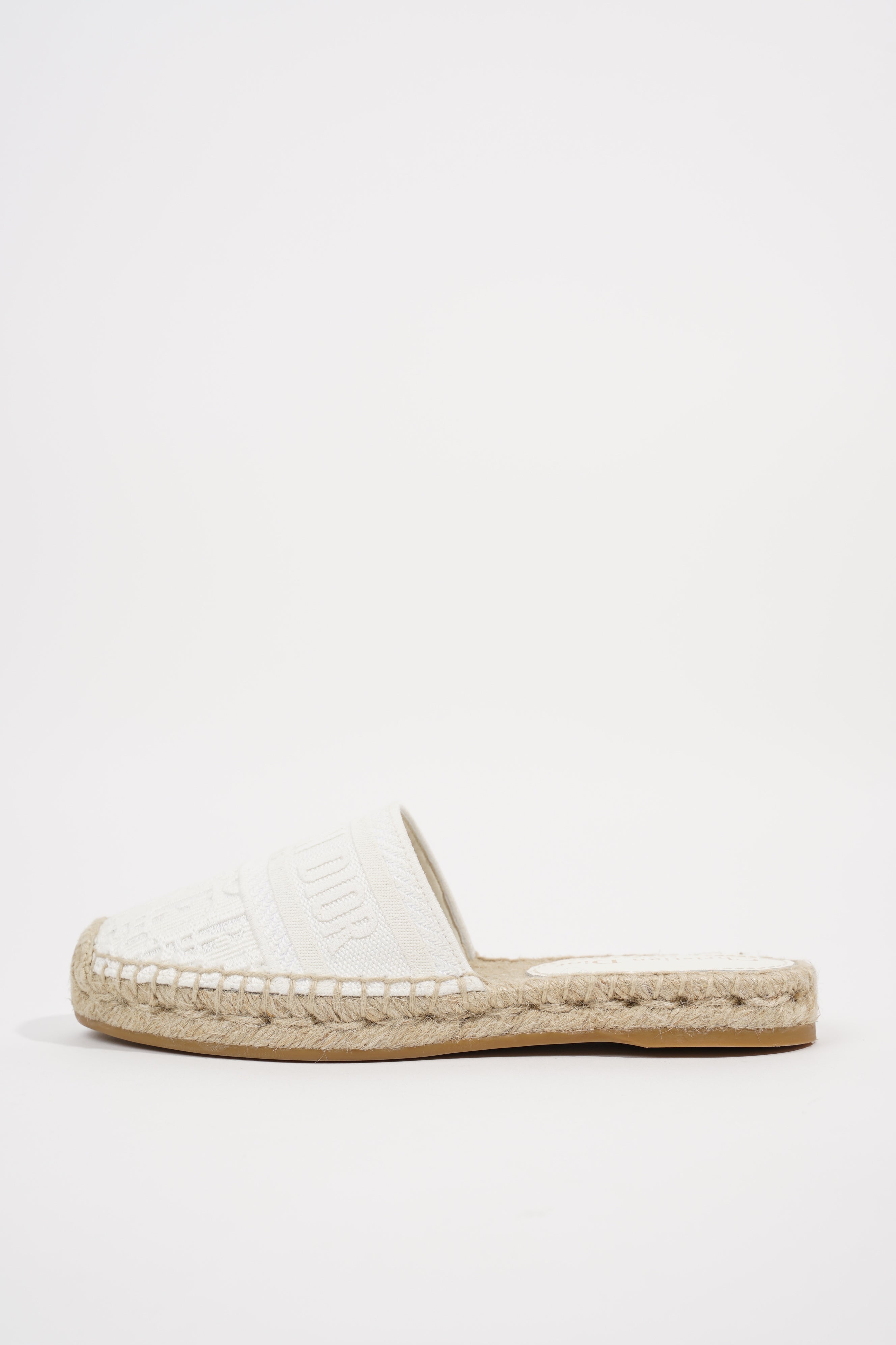 Christian Dior Womens Granville Espadrille White EU 34 / UK 1