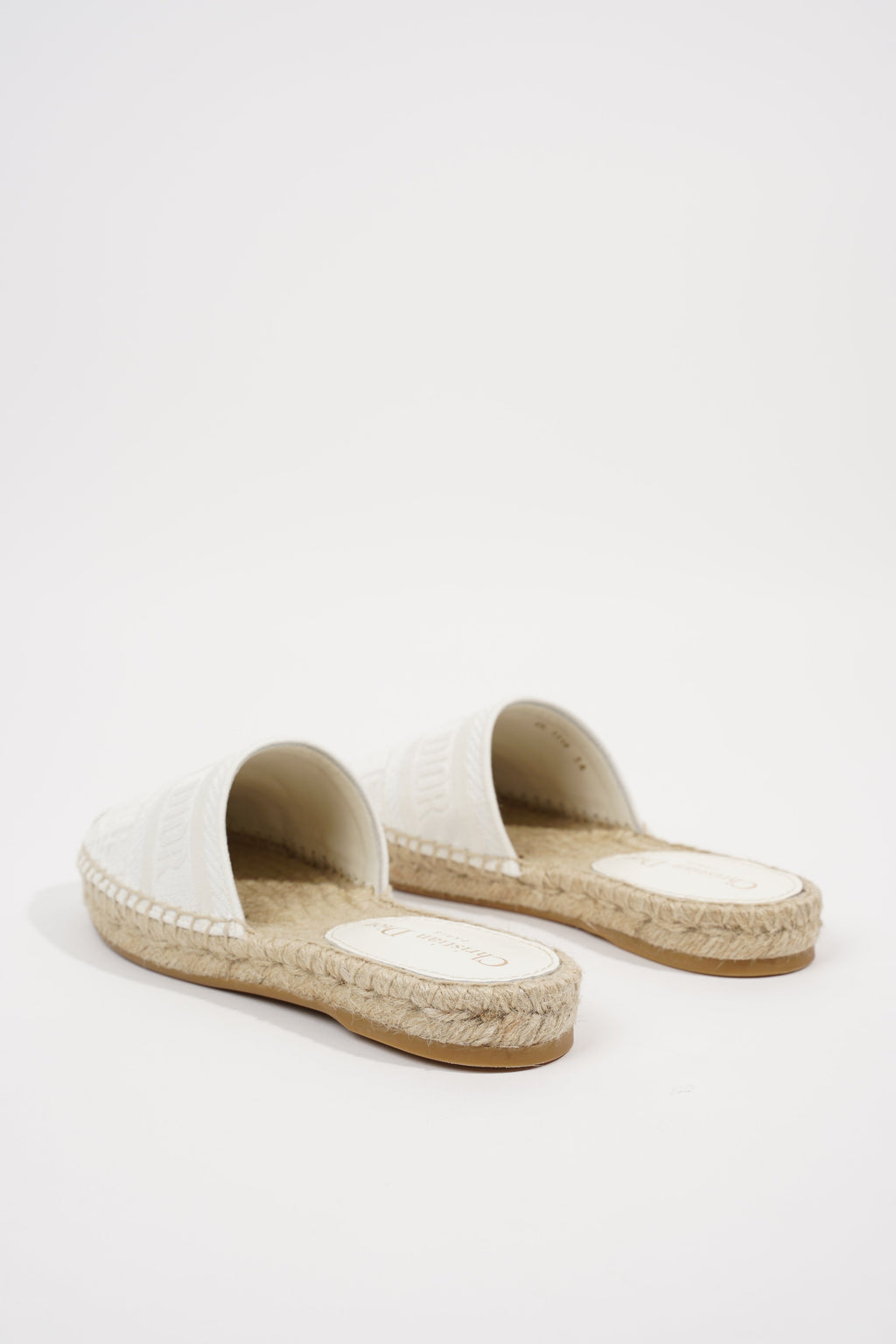 Christian Dior Womens Granville Espadrille White EU 34 / UK 1
