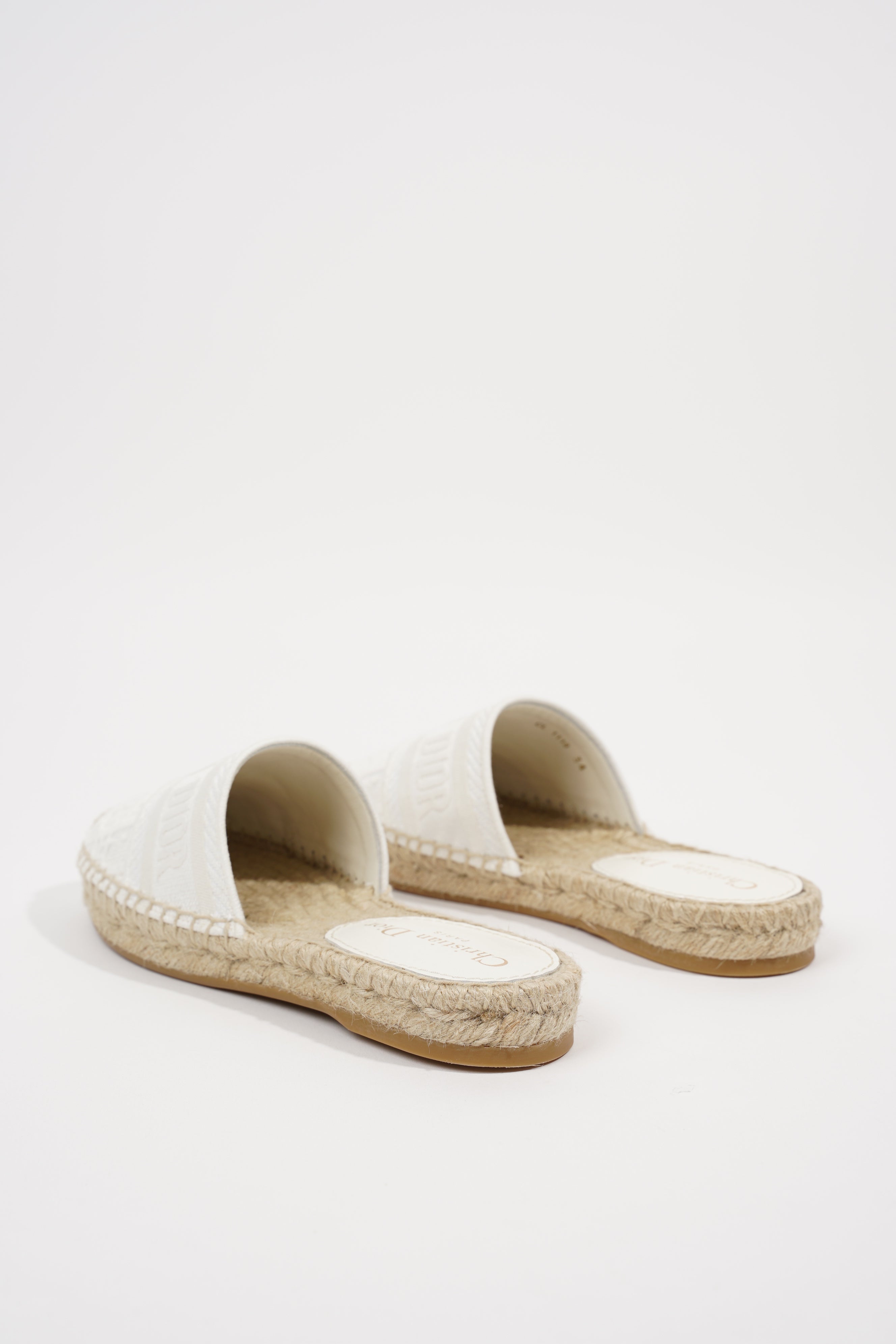 Christian Dior Womens Granville Espadrille White EU 34 / UK 1