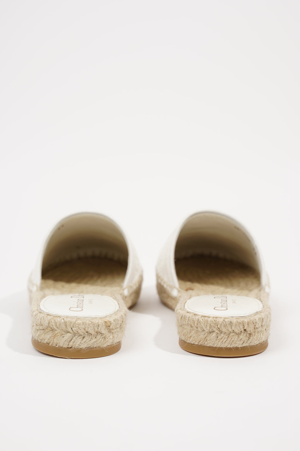 Christian Dior Womens Granville Espadrille White EU 34 / UK 1