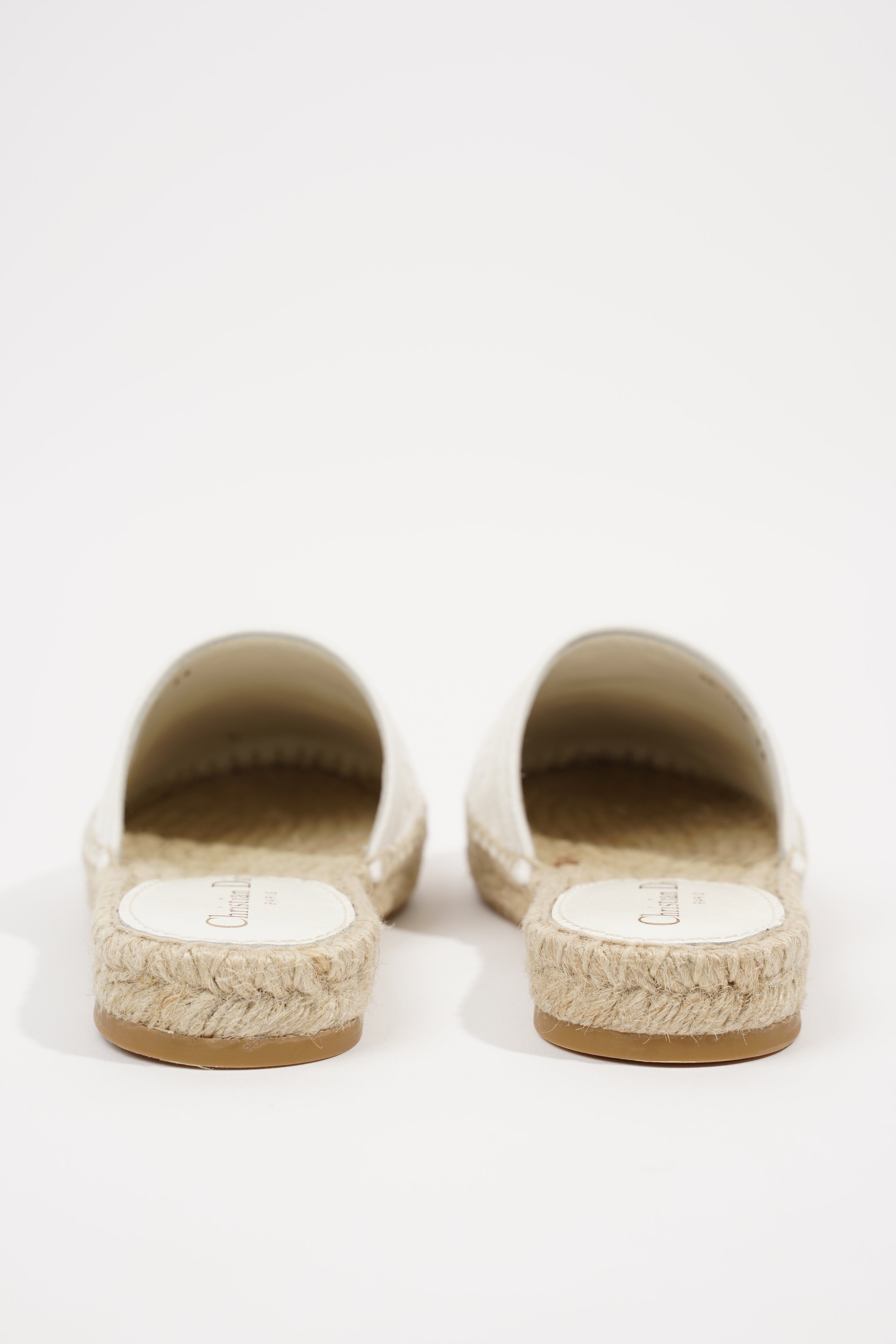 Christian Dior Womens Granville Espadrille White EU 34 / UK 1