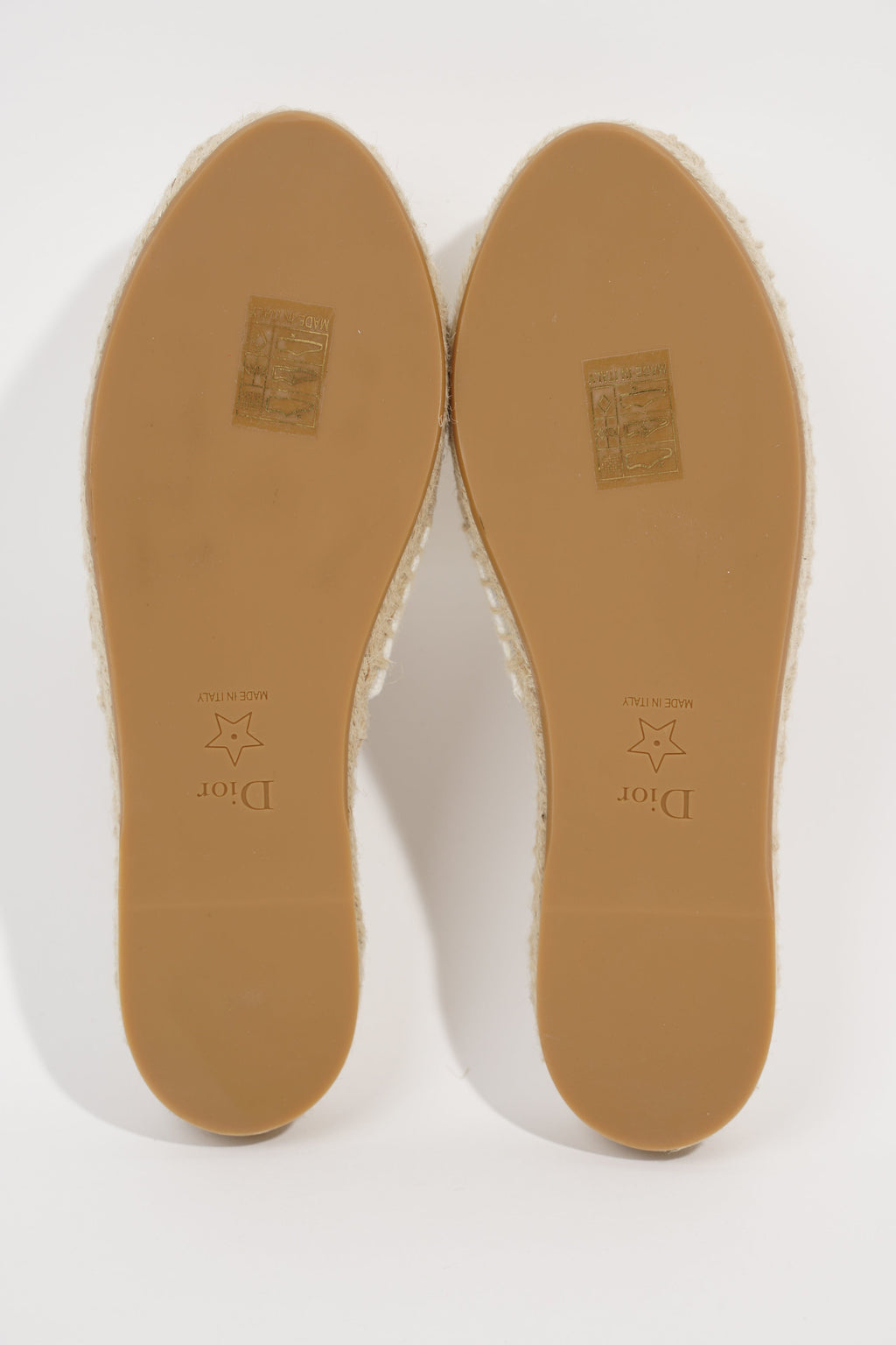 Christian Dior Womens Granville Espadrille White EU 34 / UK 1