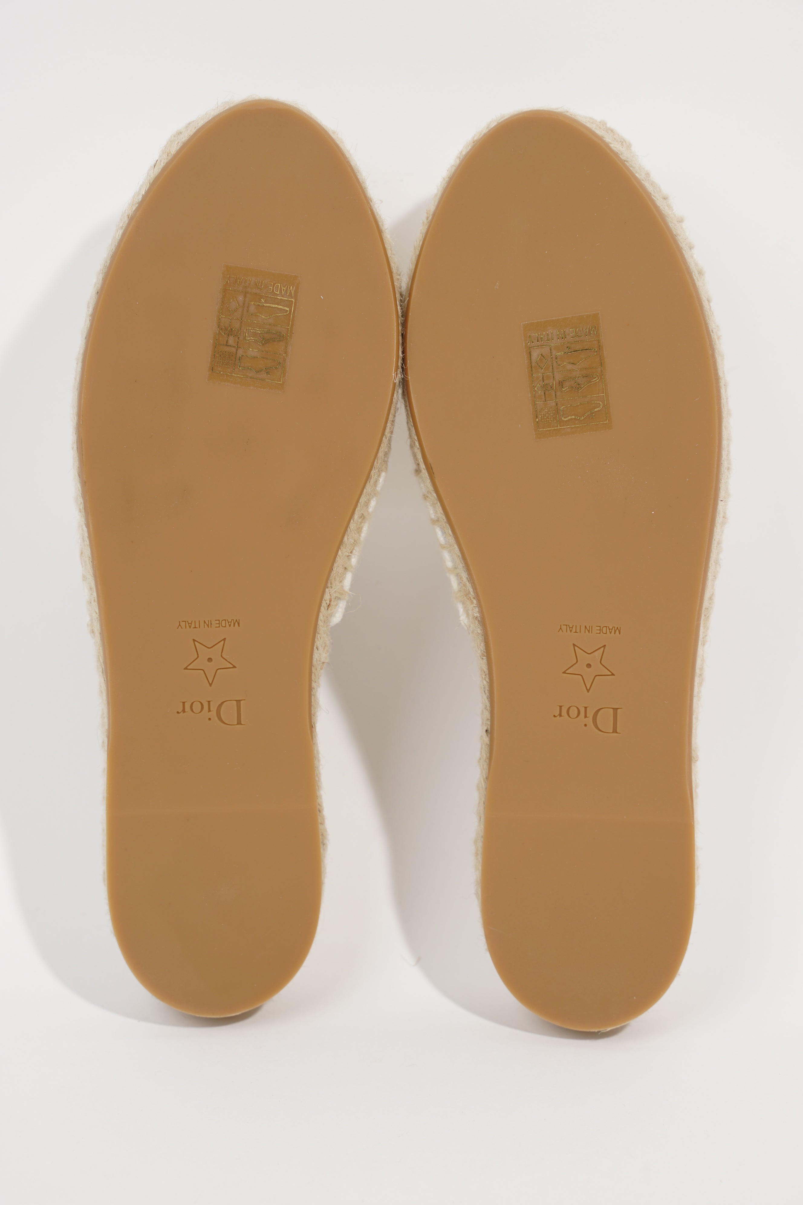 Christian Dior Womens Granville Espadrille White EU 34 / UK 1